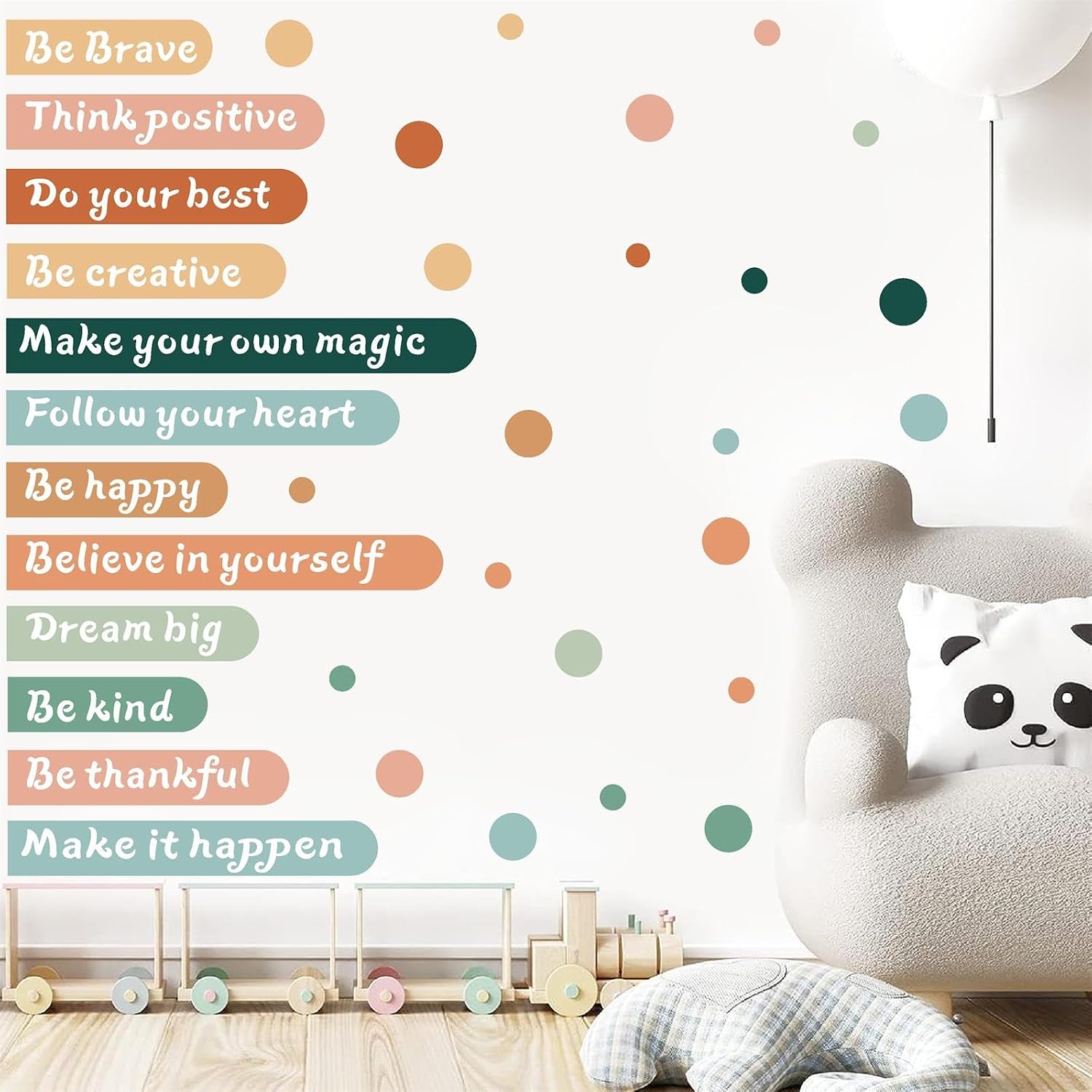 Colorful Inspirational Wall Sticker Decor Motivational Quotes Wall Stickers Positive / Boho Quotes