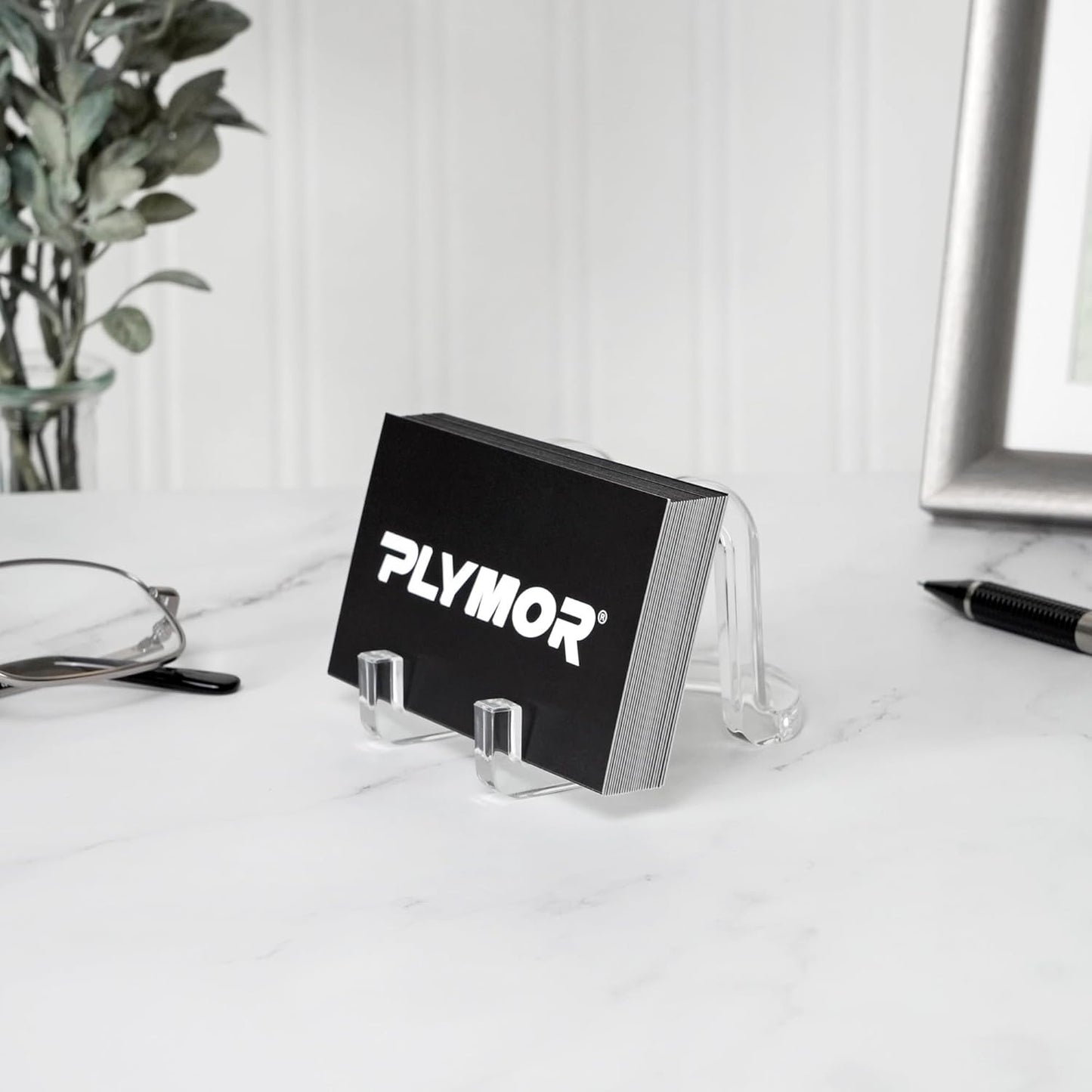 Acrylic Ribbon-Style Display Easel / 1.875 x 1.75 x 2.625 / Clear