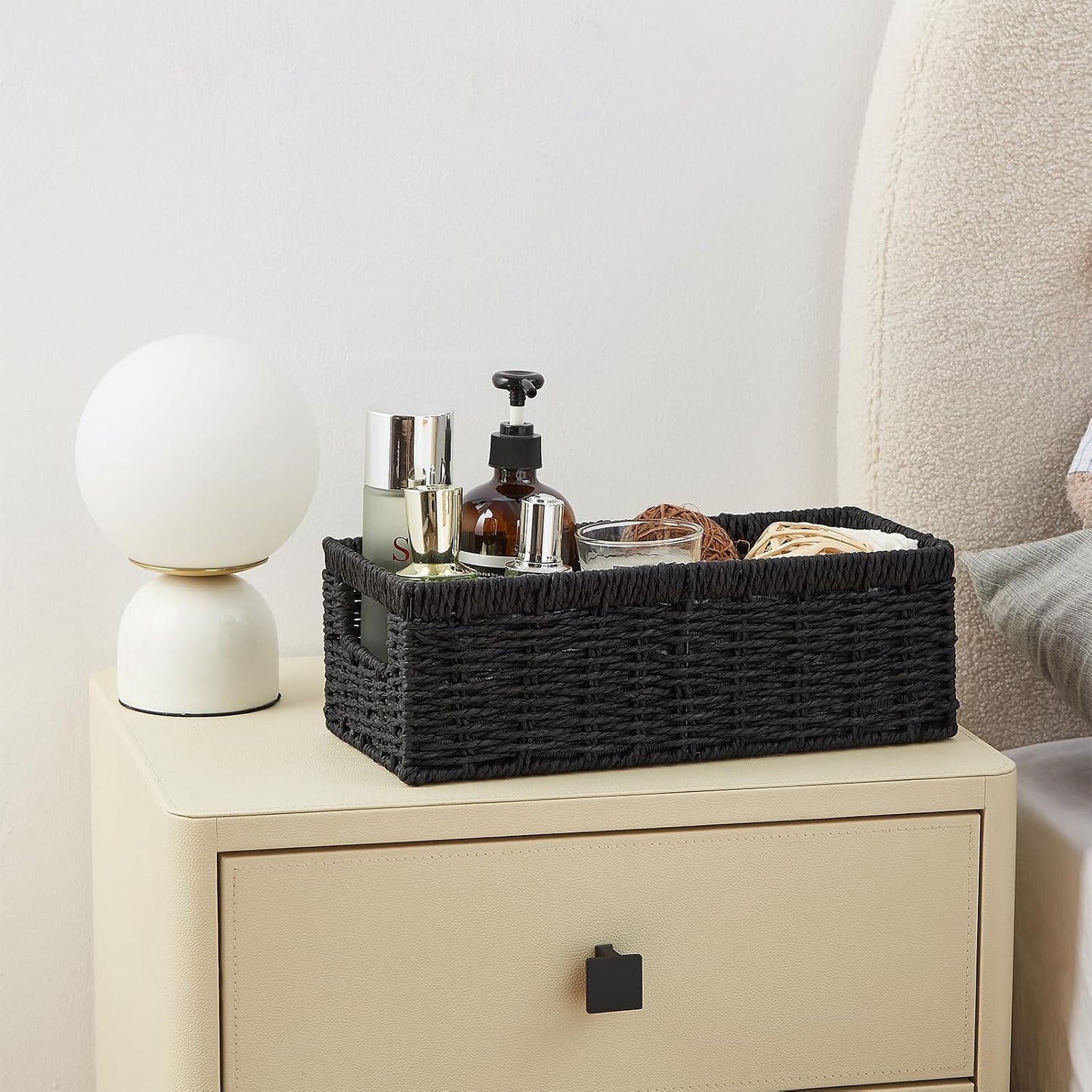 Wicker Baskets / Wicker Storage Basket / Paper Rope