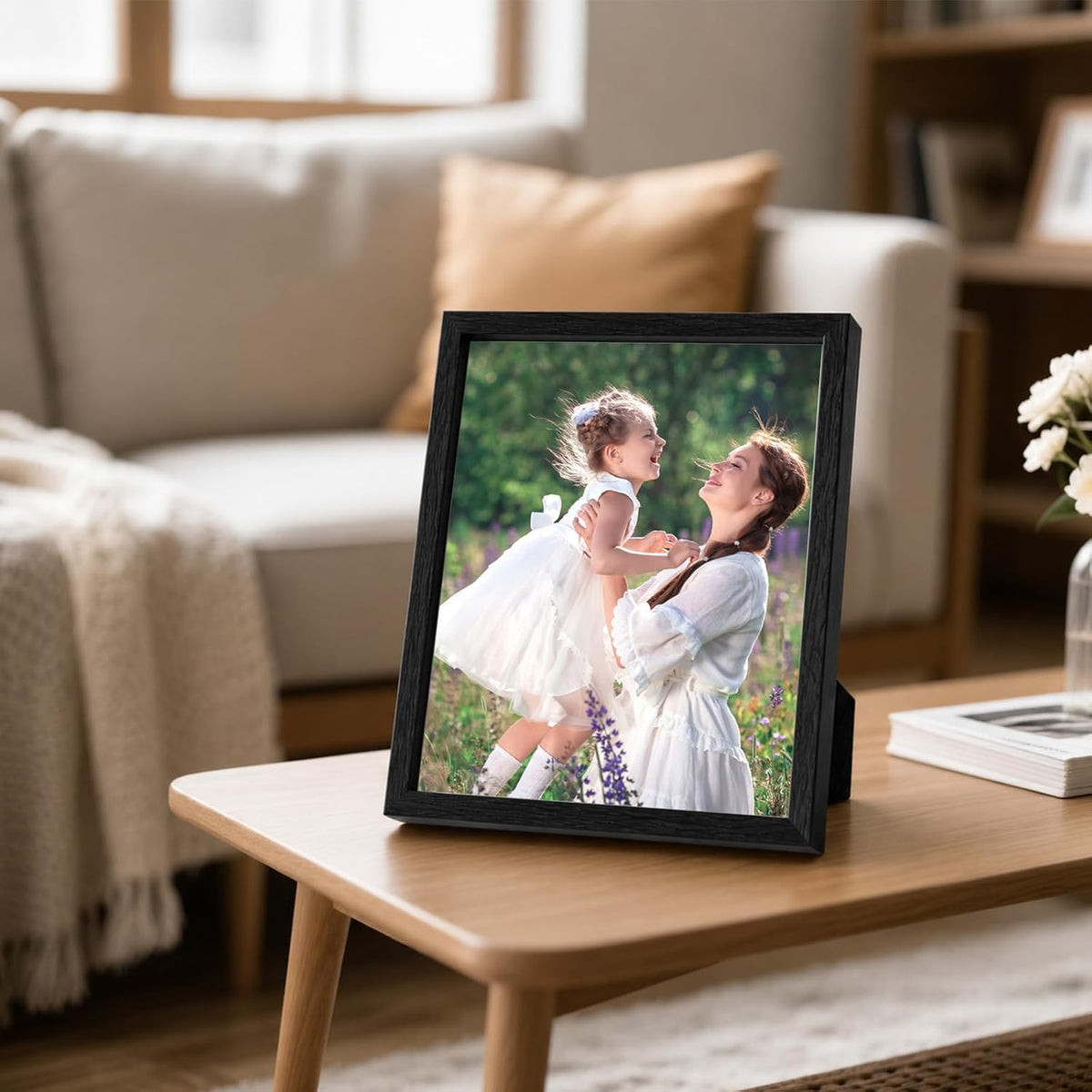 Shadow Box Frame 8"x 10" - 4 Pack Wood Deep Shadowbox with Glass | Shadow Boxes Display Cases Suitable for Photos