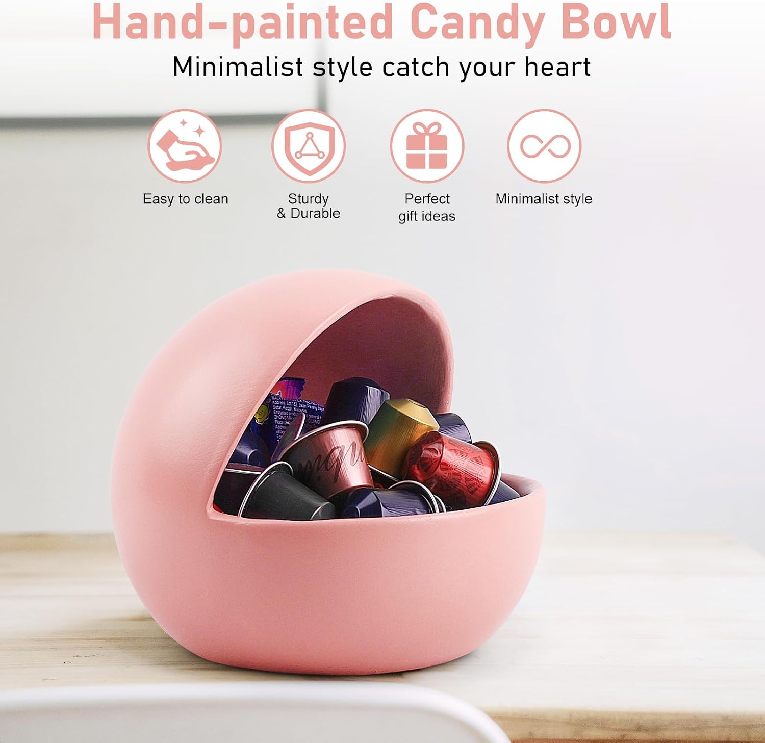 Decorative Candy Bowl / Pink / M