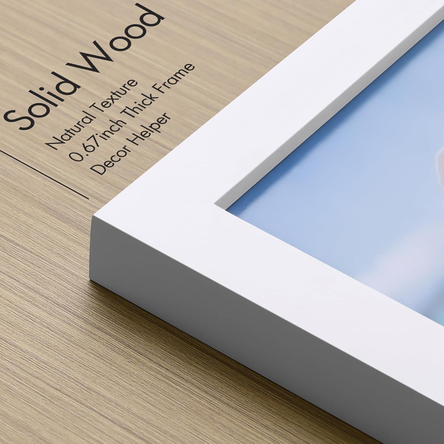 Wooden Photo Frame / White / 5 x 7