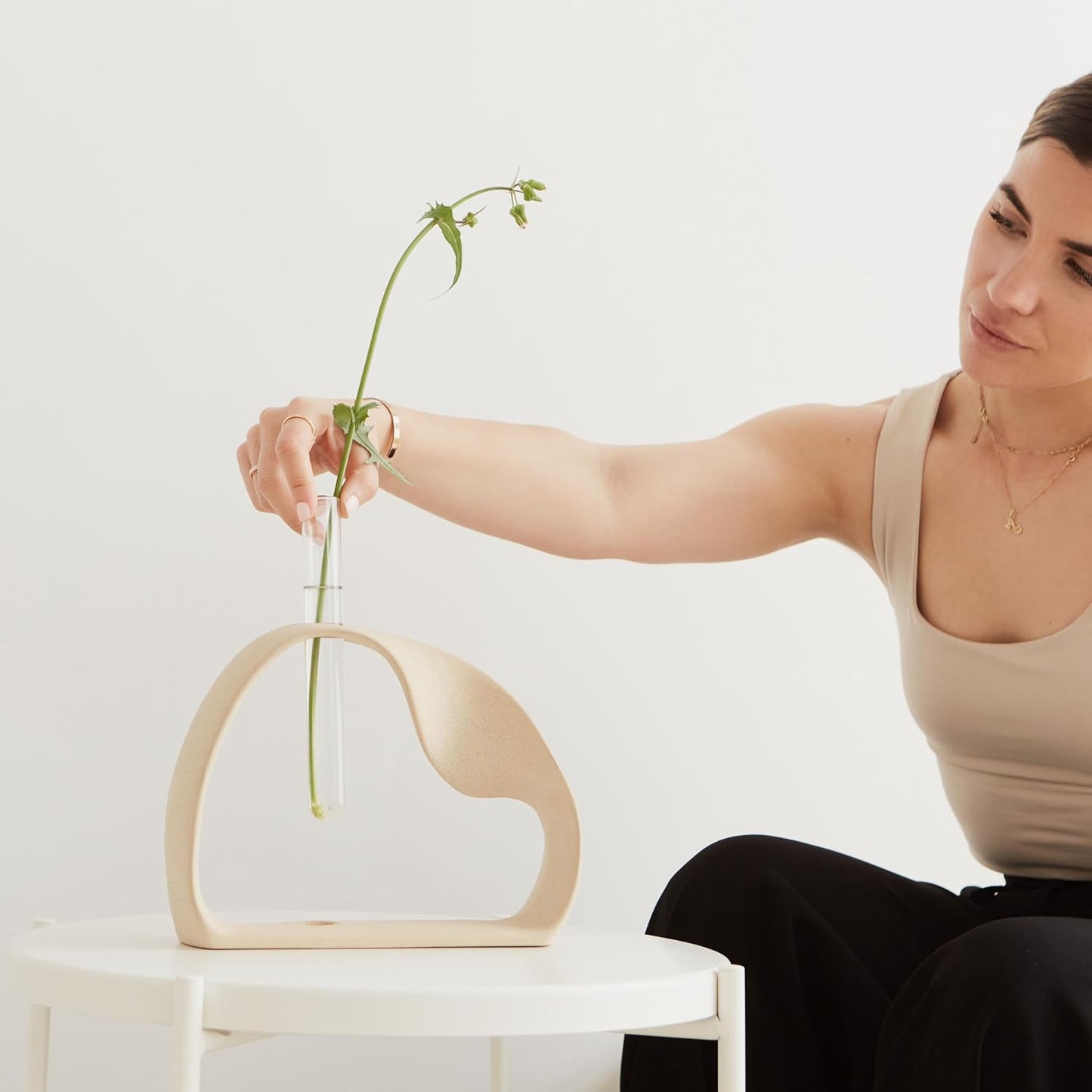 Boho Pampas Grass Vase
