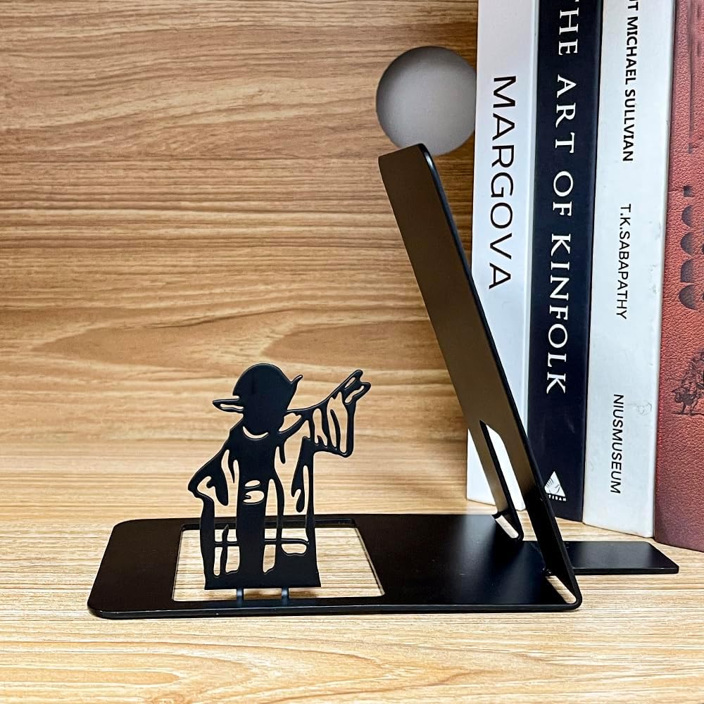 Heavy-Duty Metal Bookend / New Master / Black