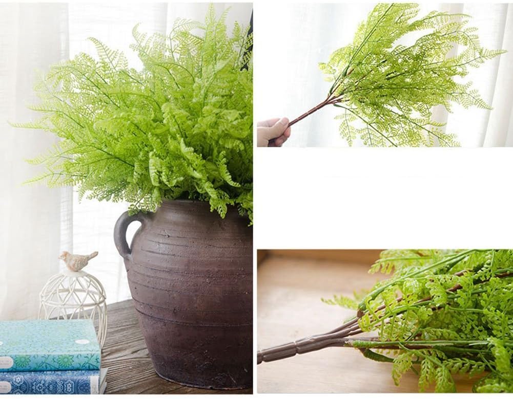 Plastic Persian Grass Fake Plants Wedding Indoor Outdoor Home Garden / Fern Leaves / Set of 2