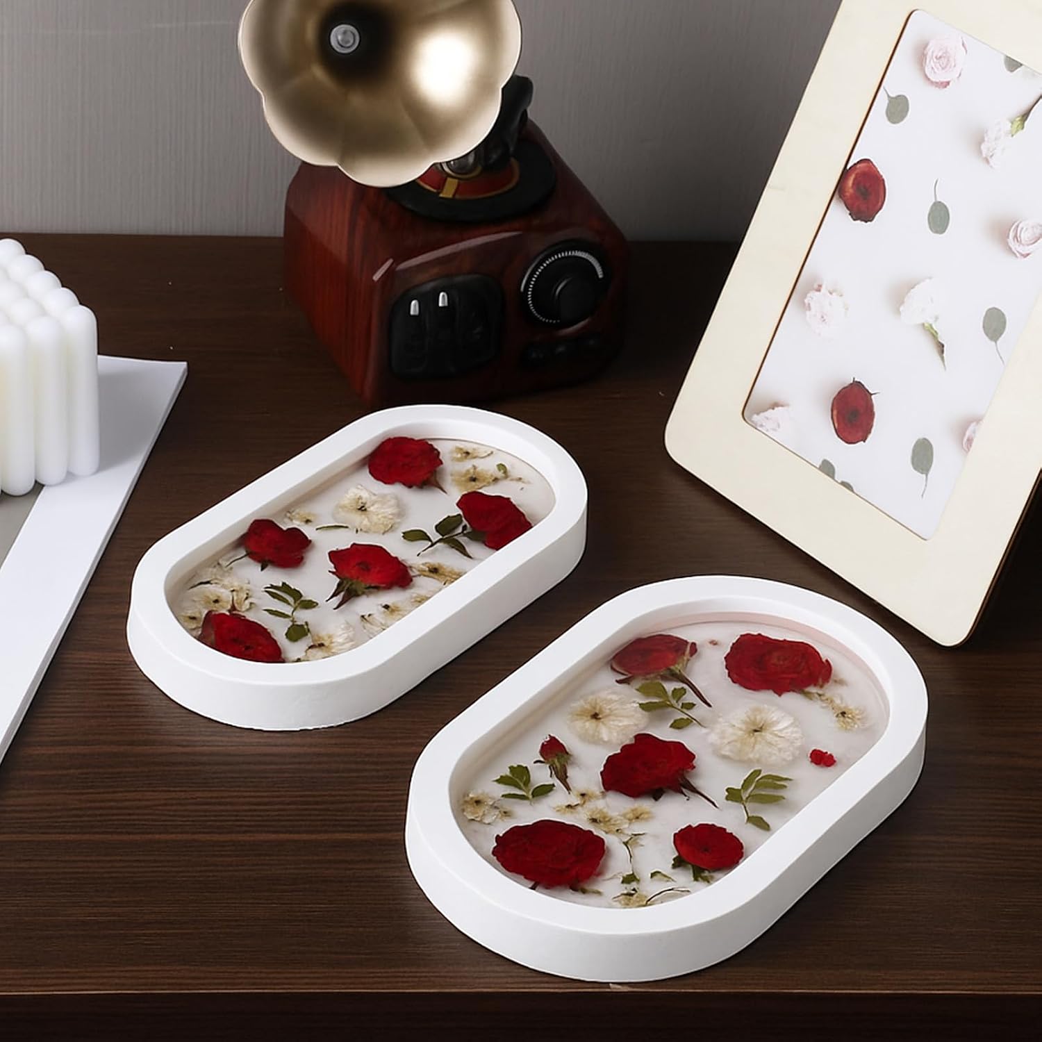 Oval Tray Resin Molds Set / Set of 5