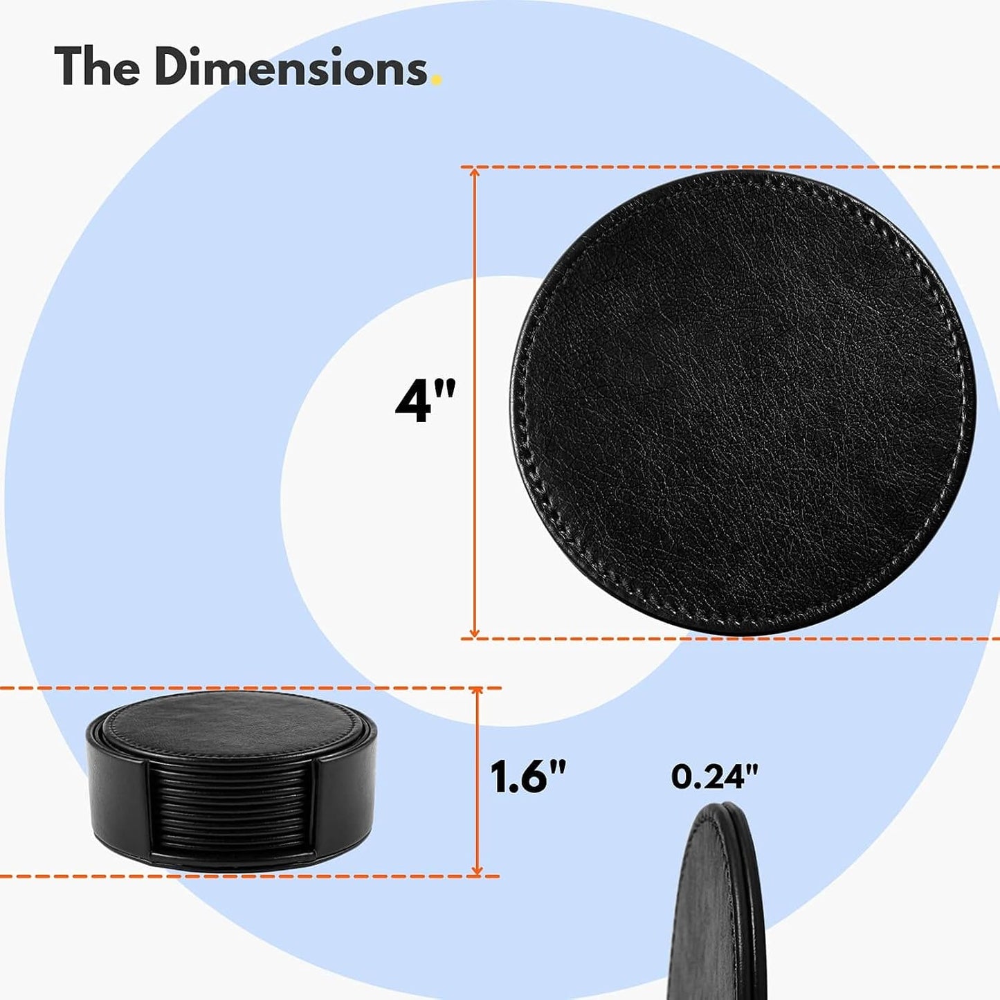 Holder for Tabletop Protection / Black / Set of 6