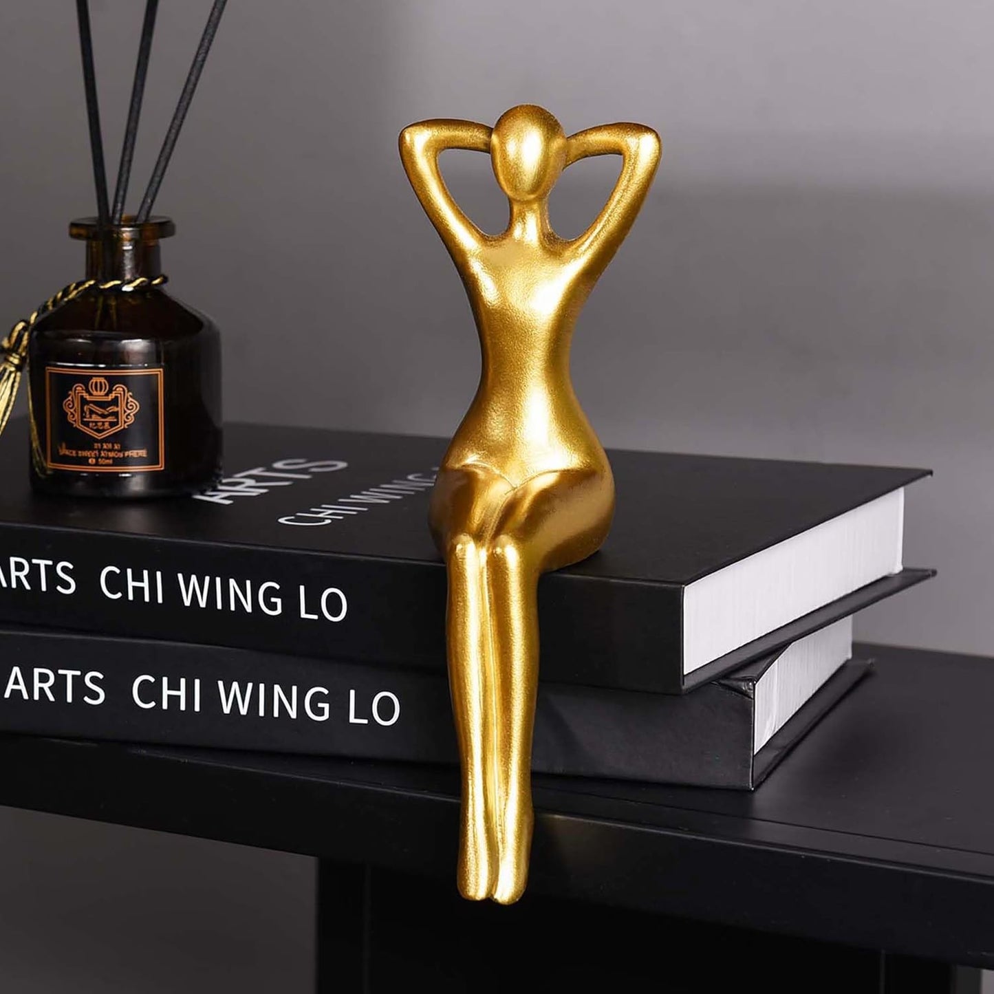Abstract Statue Ornament Office Decor Modern Home Decor / Gold
