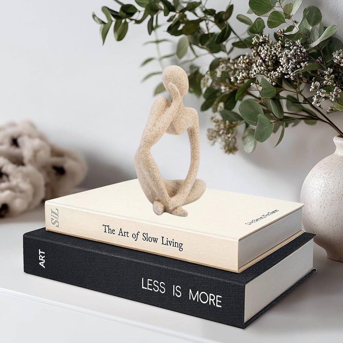 Home Decor Thinker Statue Accents / Small / Gold / Set of 3