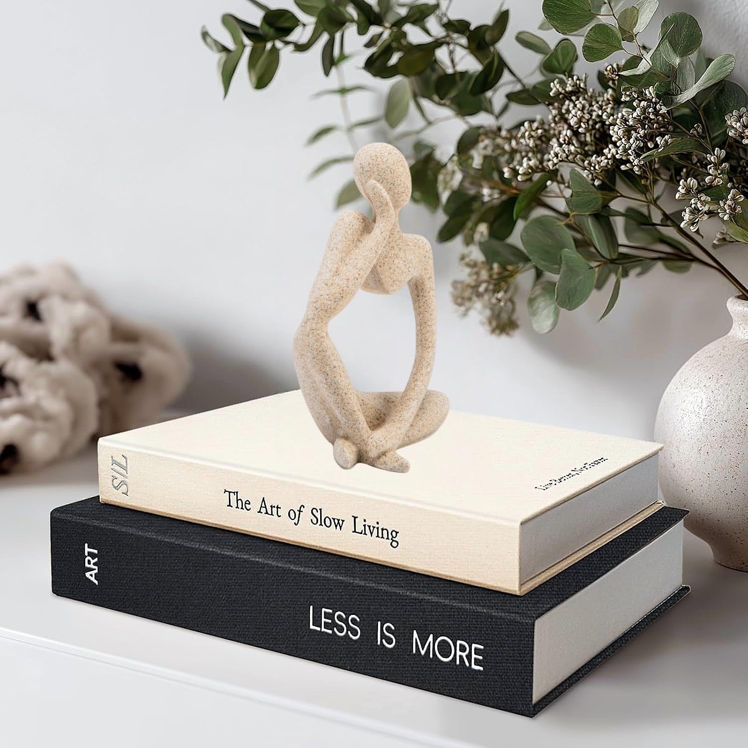 Home Decor Thinker Statue Accents / Small / Gold / Set of 3