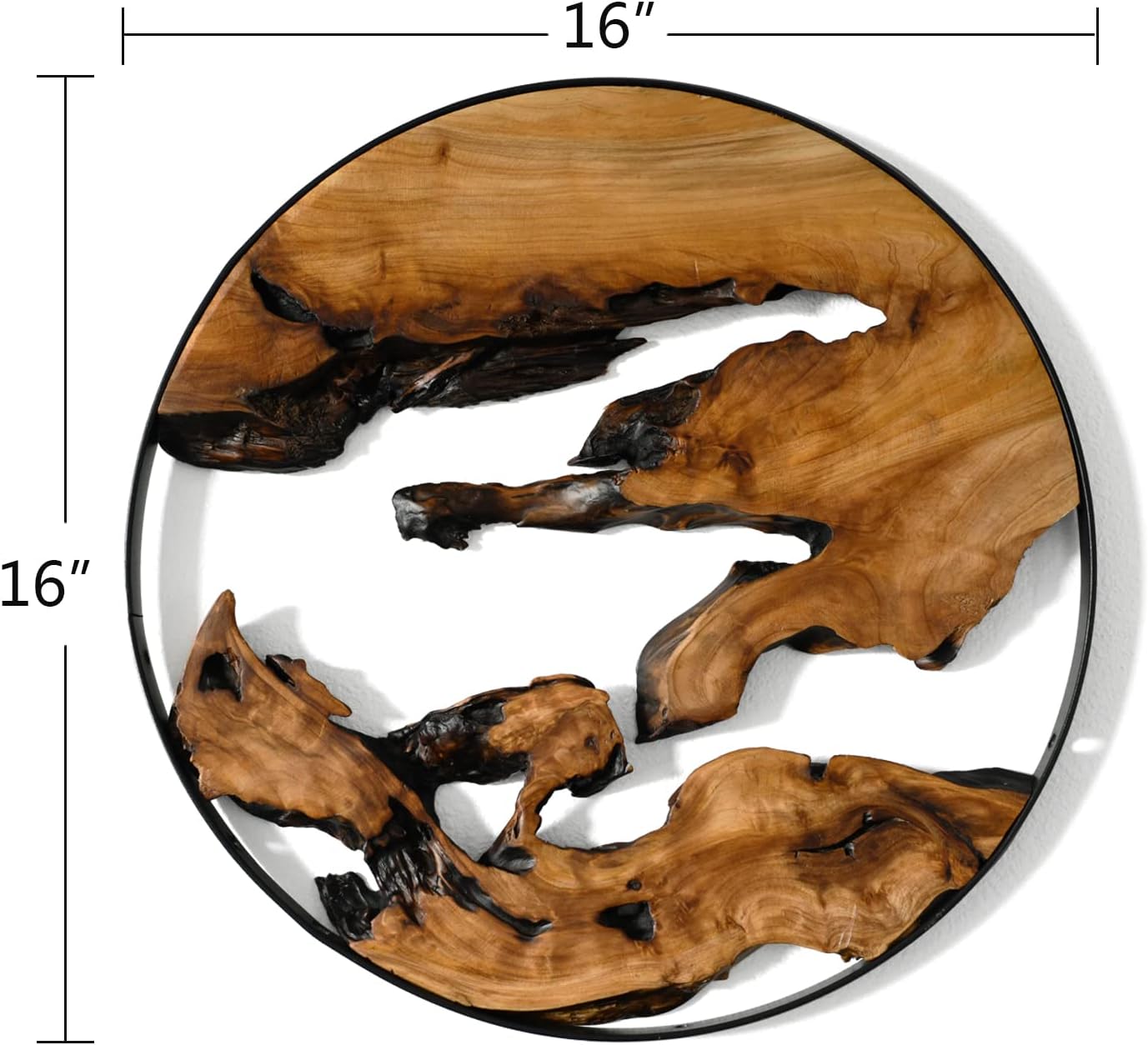 Cedar Wood Wall Decor / 16"L x 16"W / Natural / 16 x 16