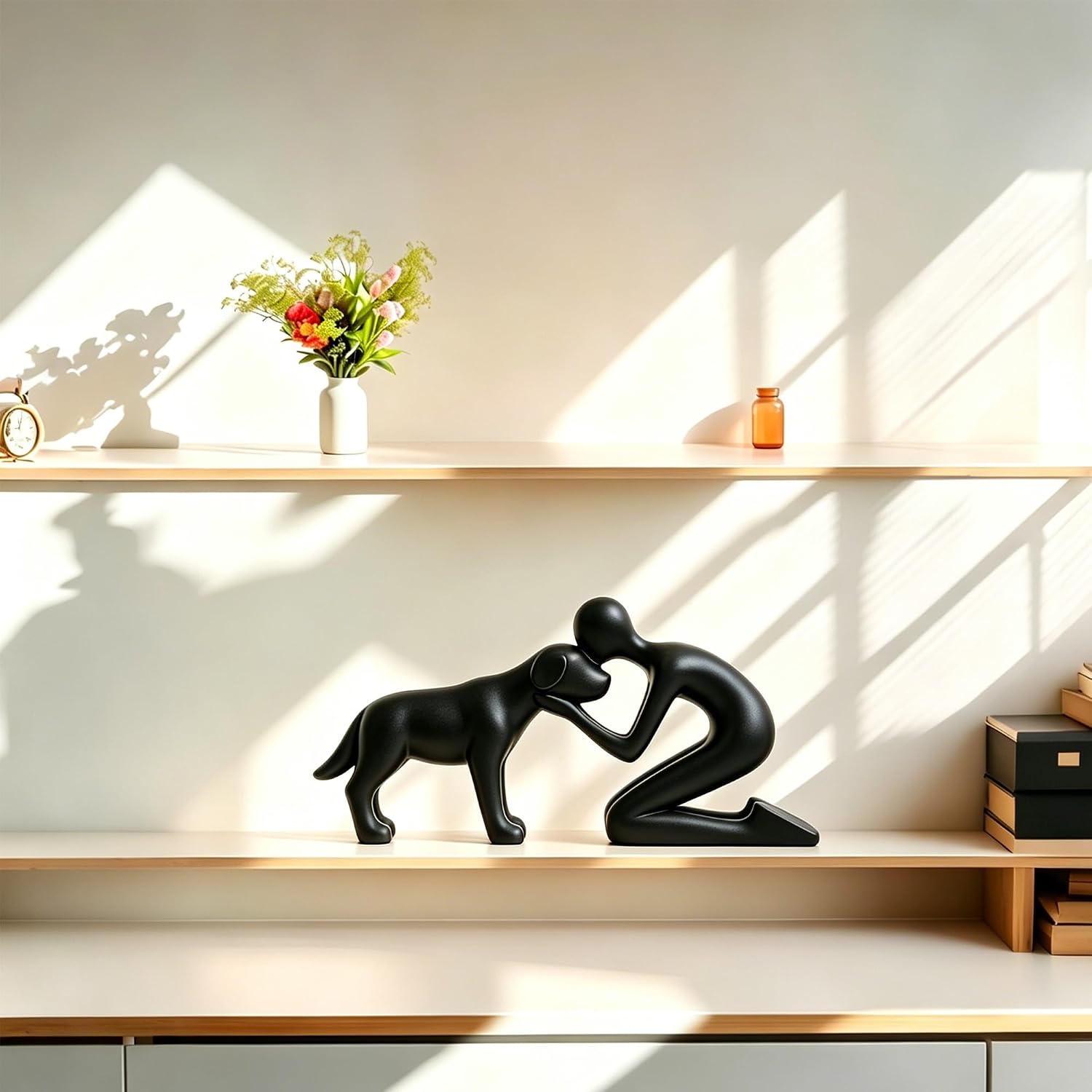 Pet Statues Decorations / Black