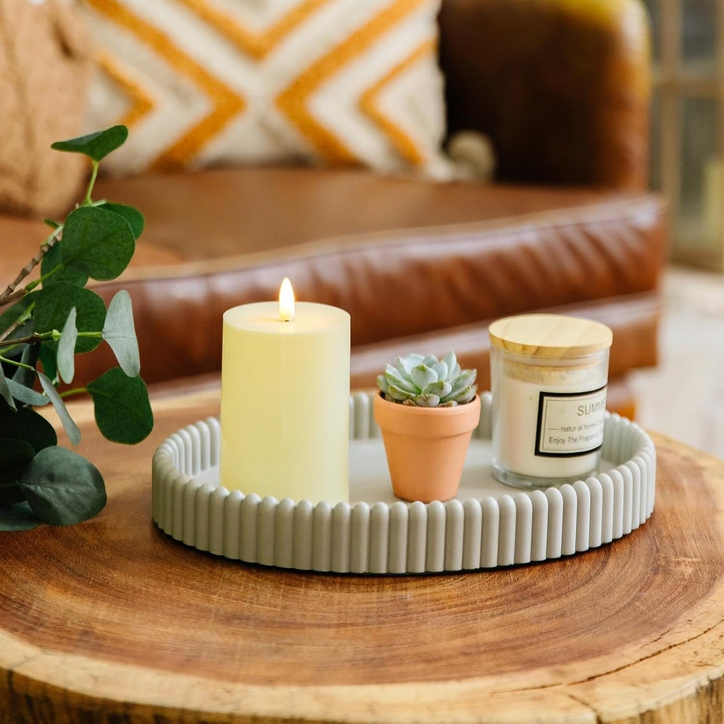 Decorative Tray / Gray1 / Gray / 11.8 Inch