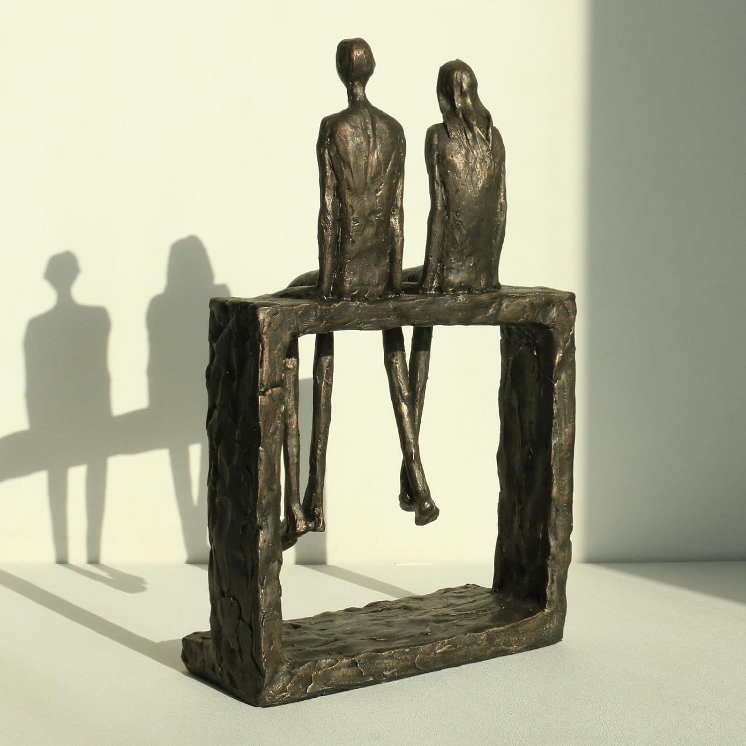 Abstract Couple Statue Home Decor / Bronze