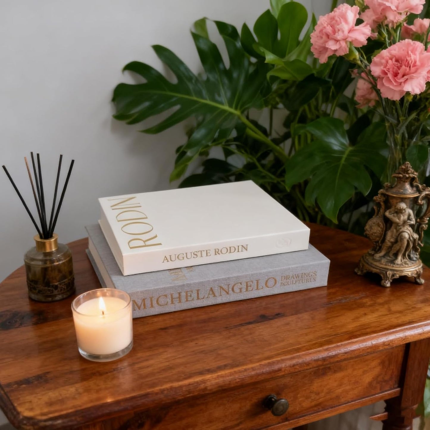 Decorative Books Boxes / Beige-gray / Set of 2
