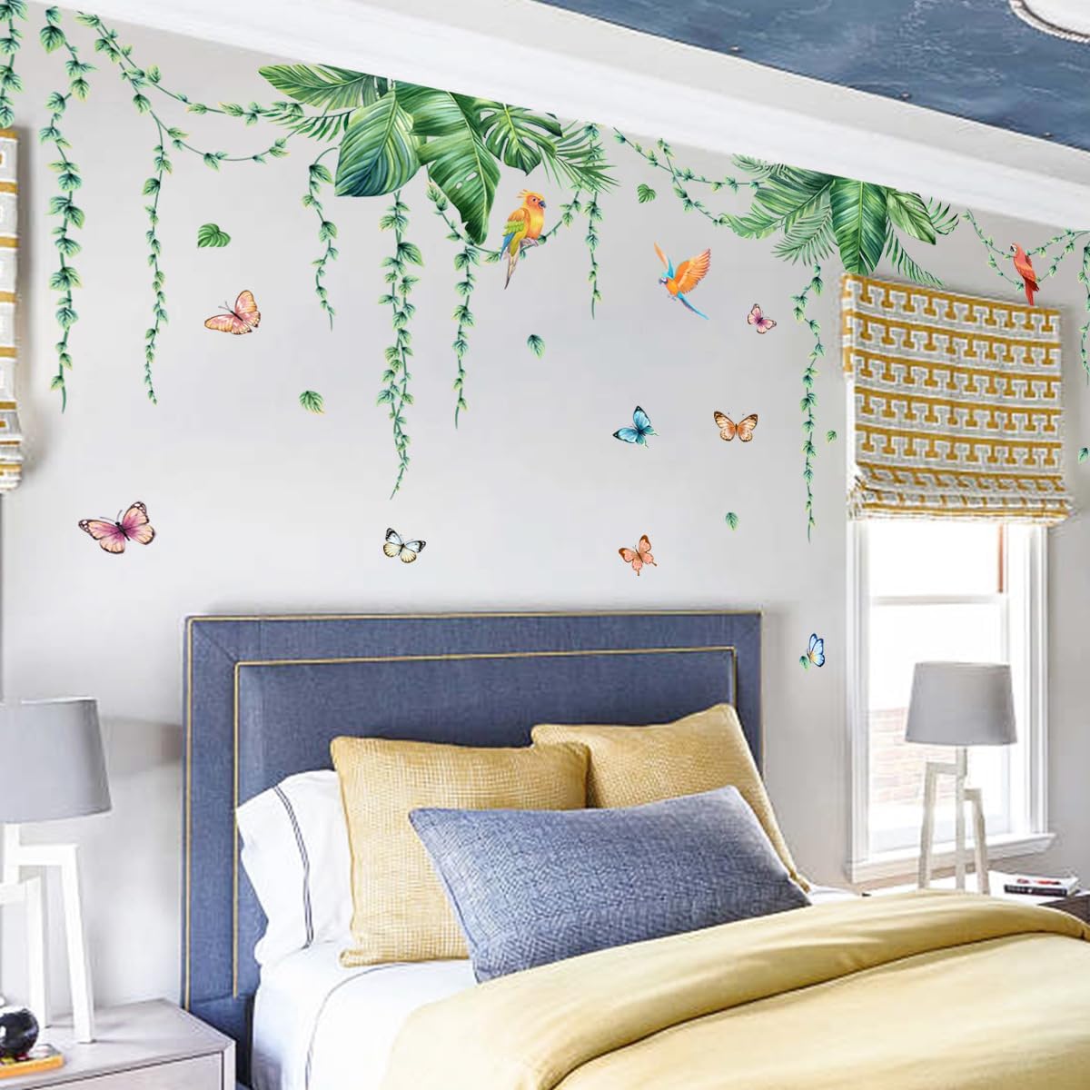 Jungle Wall Decals Peel and Stick / Green-a