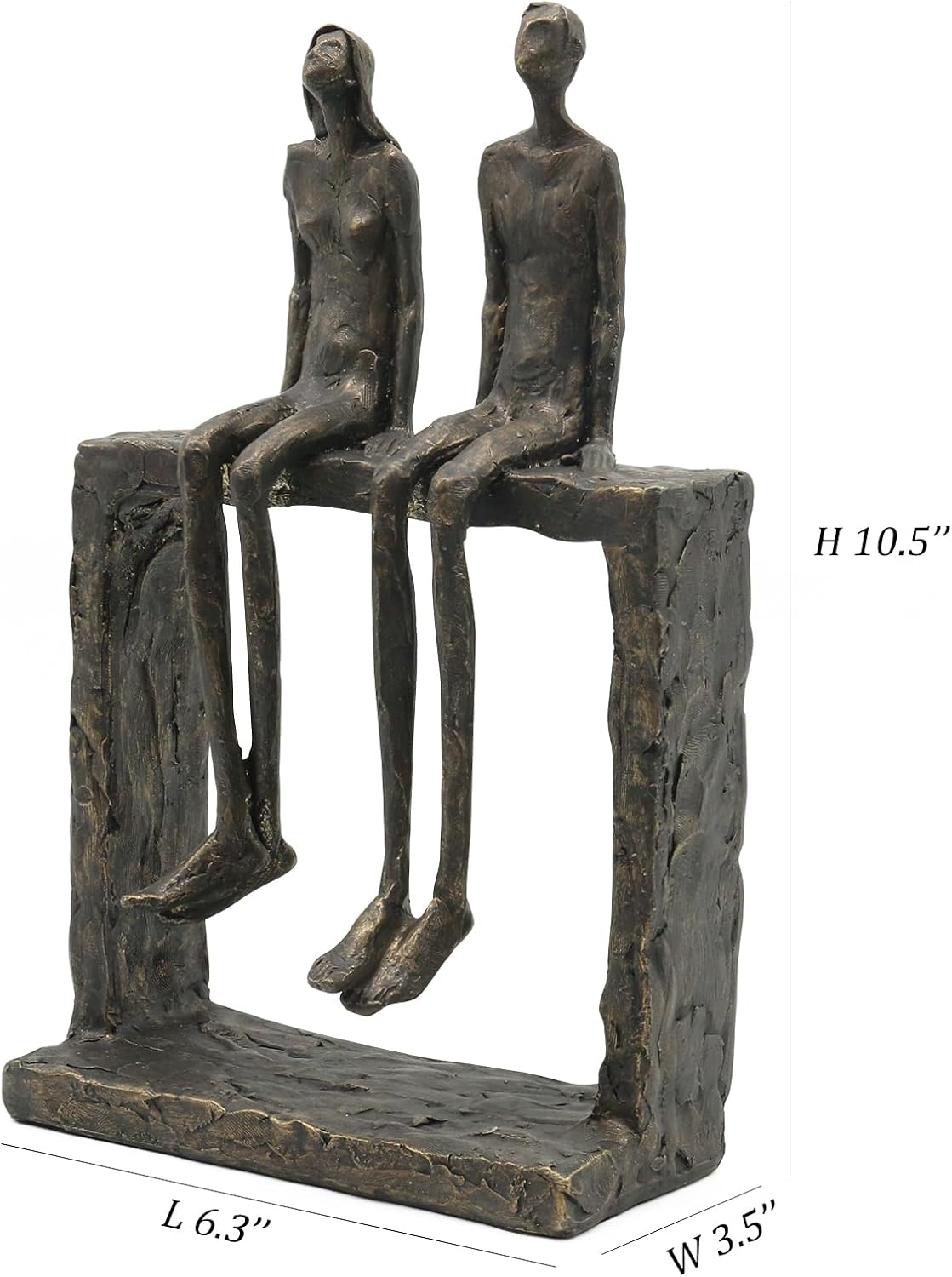 Abstract Couple Statue Home Decor / Bronze