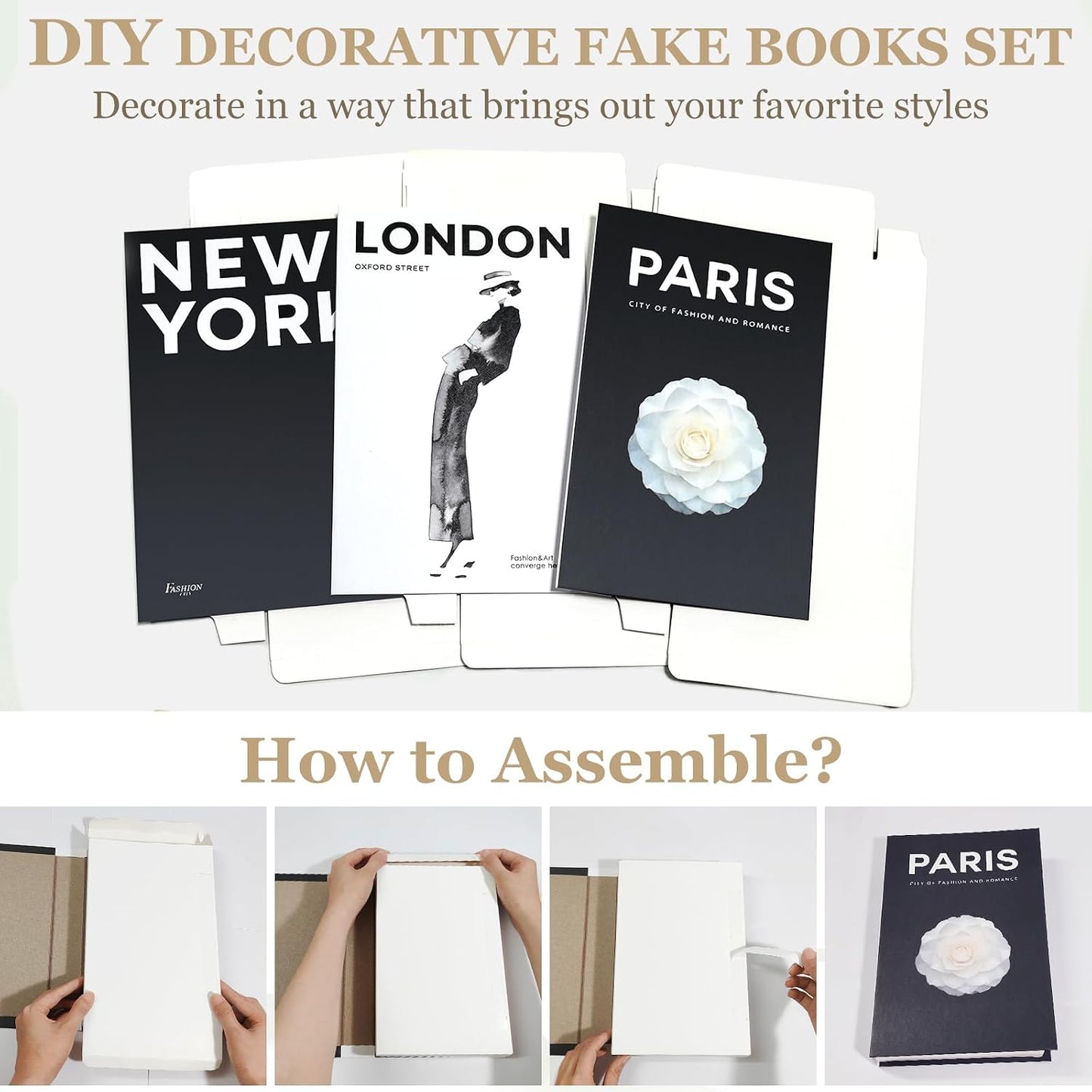Faux Decorative Books / Set of 3