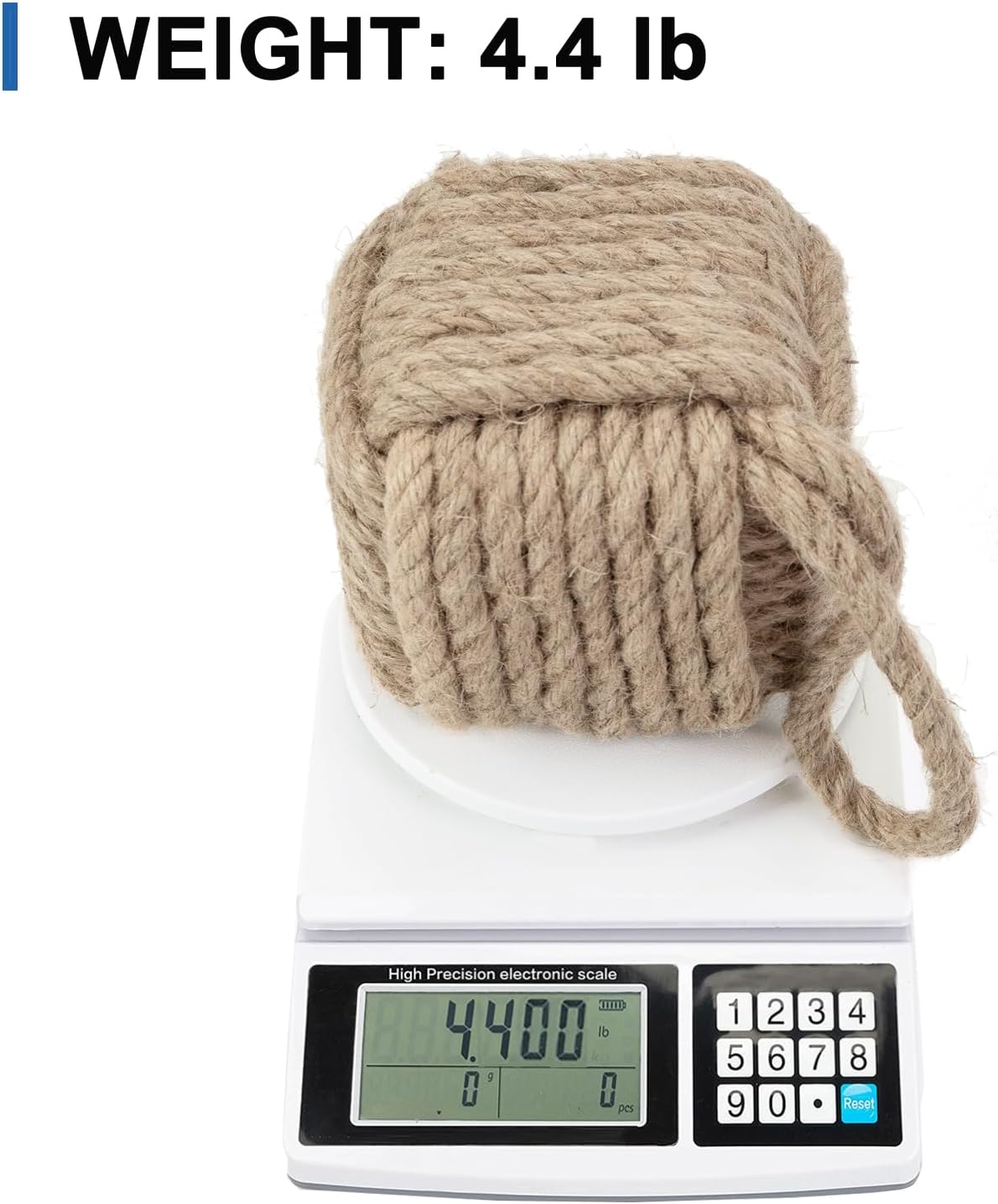 Jute Weighted Interior Doorstop / Jute Knot 5