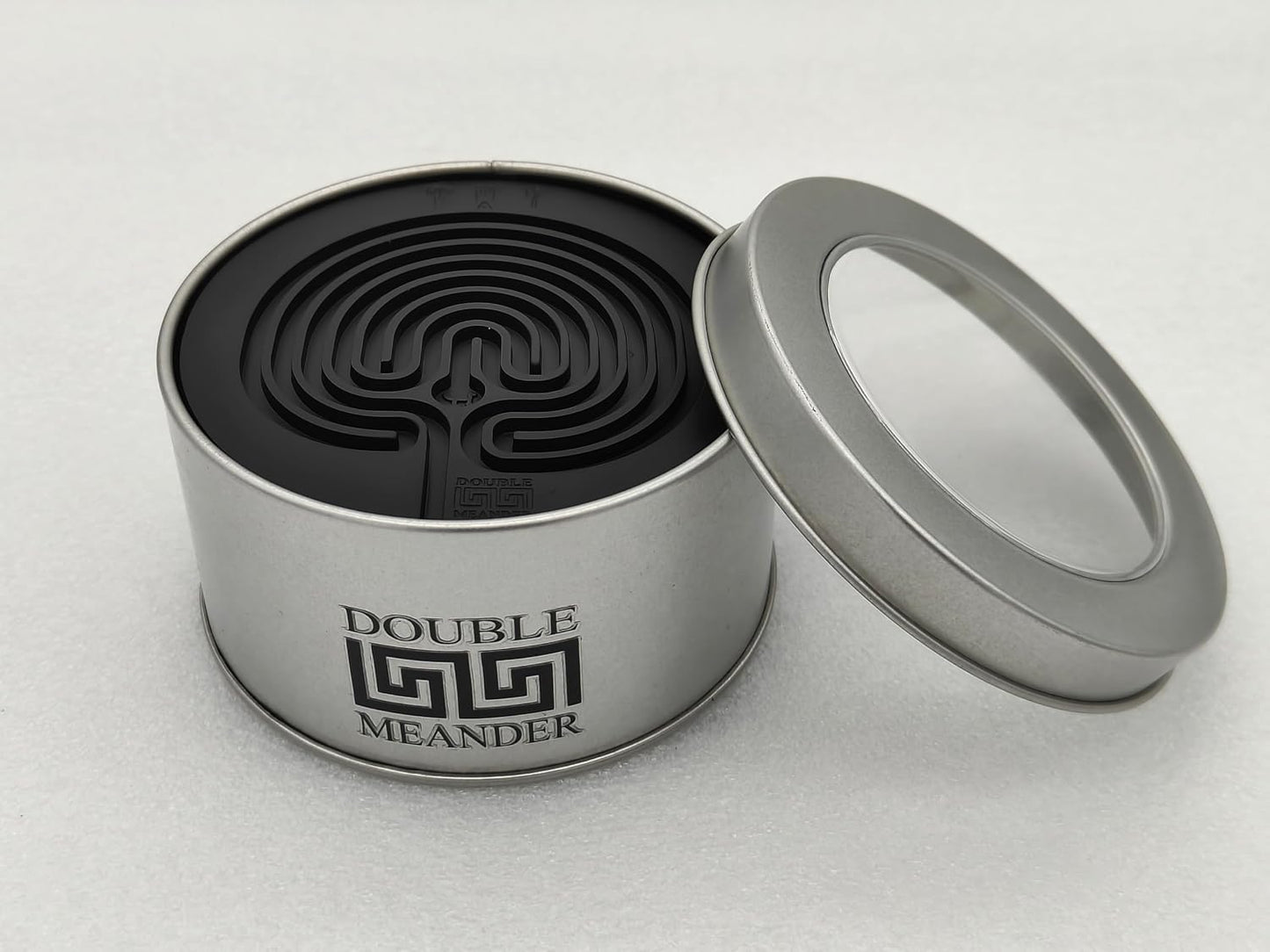 Labyrinth Silicone Coasters / Black / Set of 8