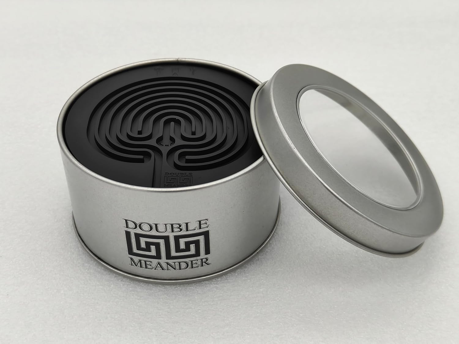 Labyrinth Silicone Coasters / Black / Set of 8