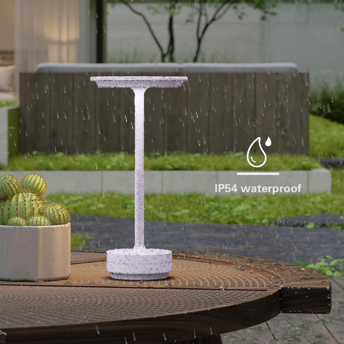 LED Rechargeable Cordless Table Lamp 2P Light Portable Lights | | Battery Operated 3 Levels Brightness IP54 Waterproof