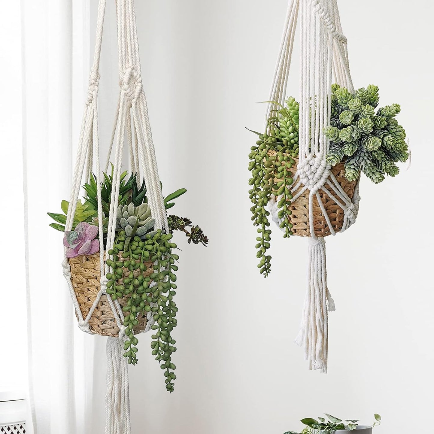 Bulk Artificial Succulents Plants Unpotted Small Aloe Hanging String of Pearls / Green / Set of 22