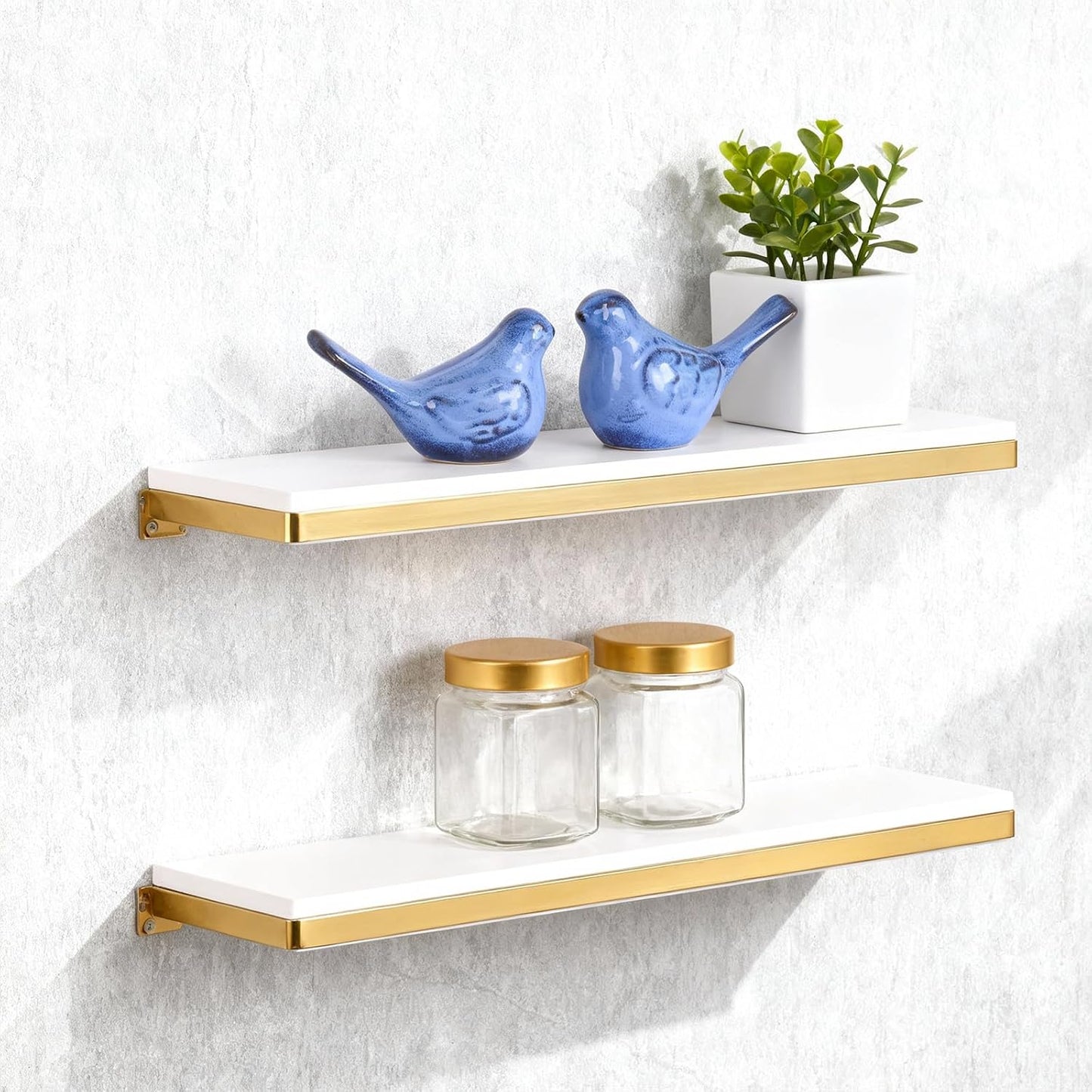 Ceramic Bird Figurines Home Decor / Blue