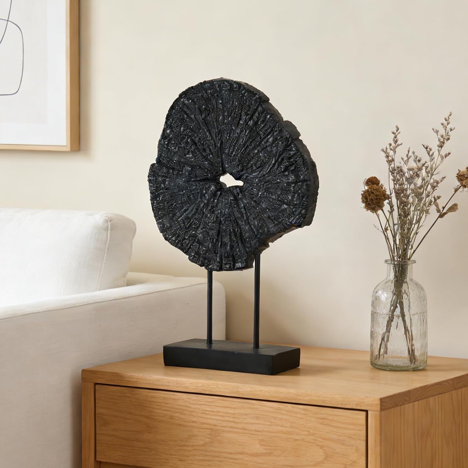 Art Modern Abstract Sculpture / Black