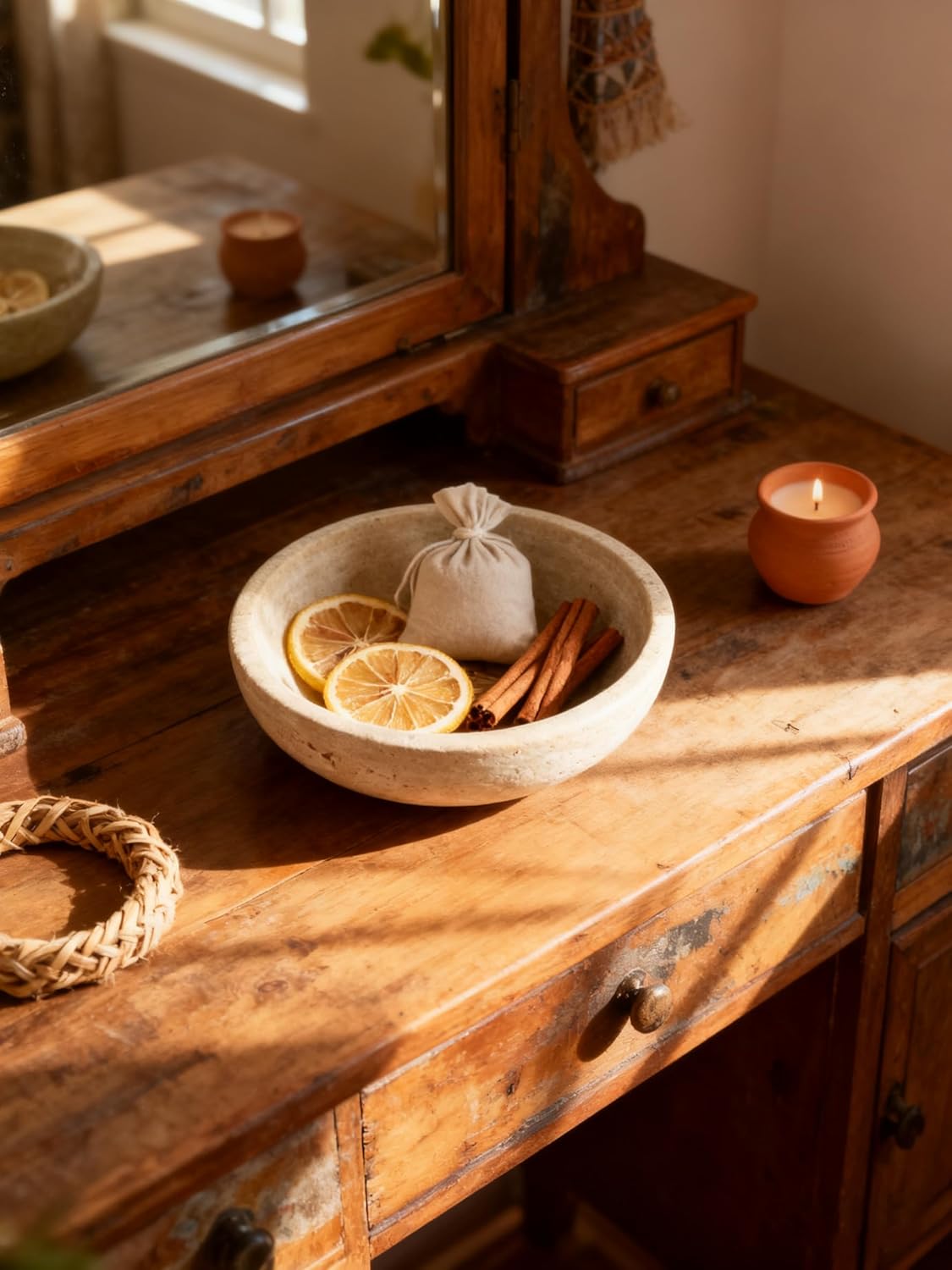 Dining Table Centerpiece / Beige
