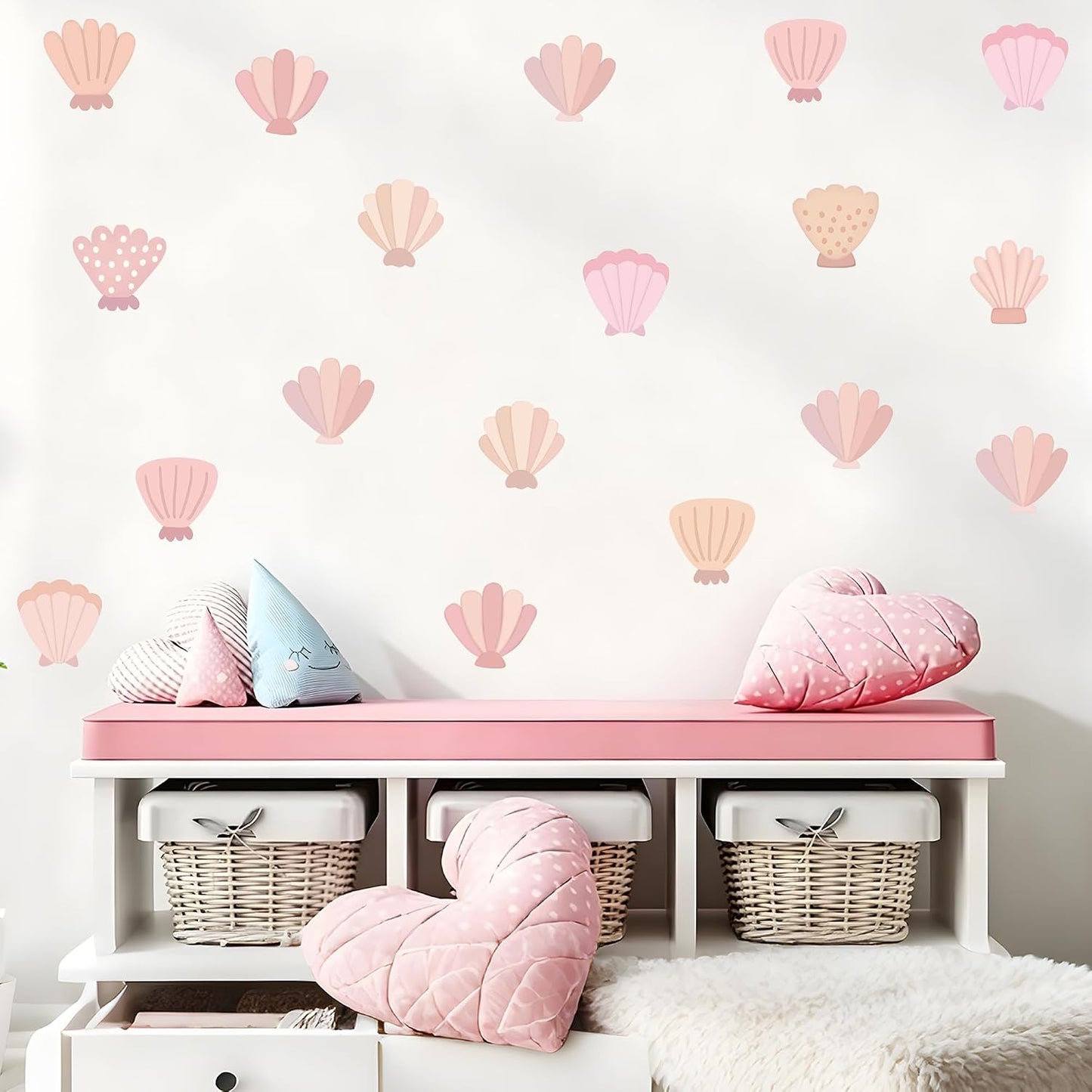 Beach Seashell Wall Stickers for Kids / Seashell Wall Decals