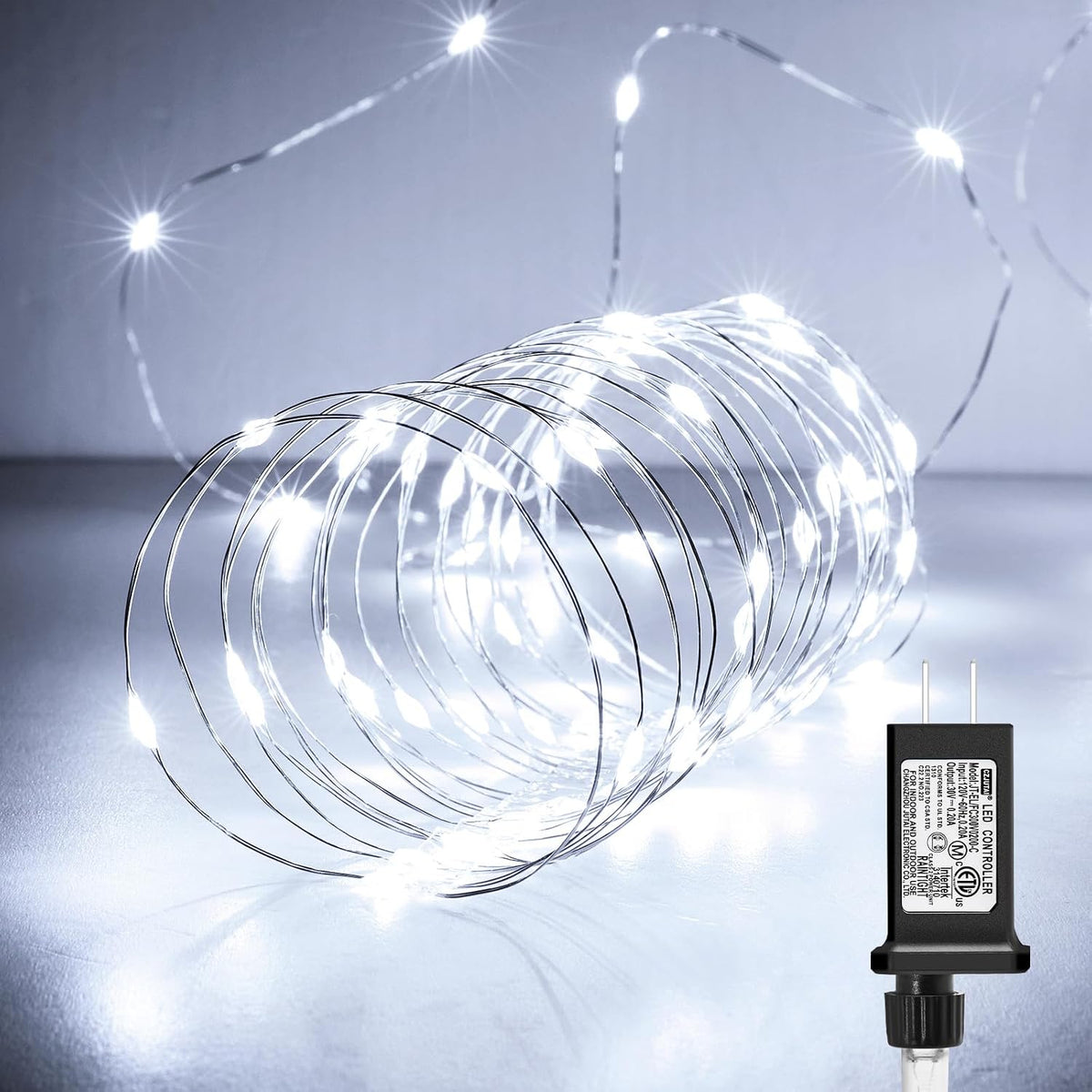 Minetom Fairy Lights Plug in, 99Ft 300LEDs String Lights for Bedroom
