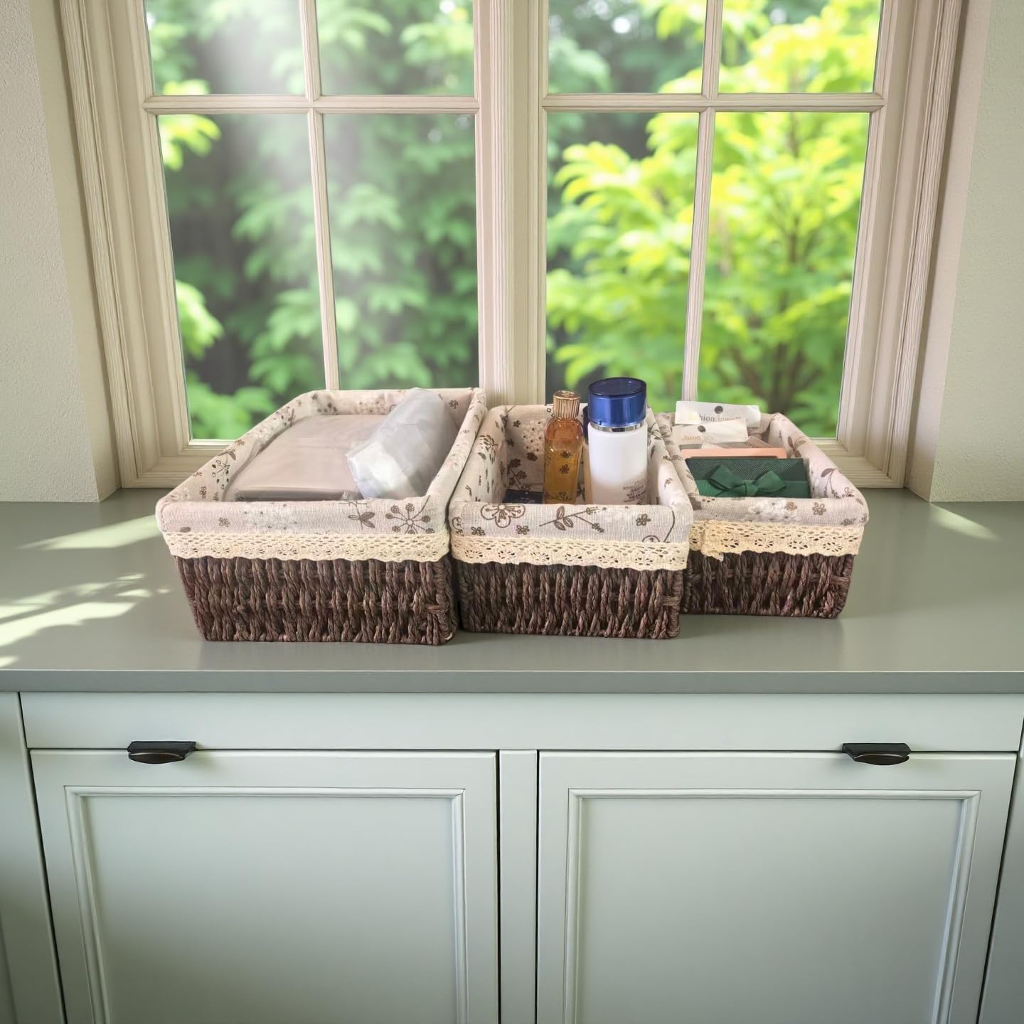 Wicker Woven Baskets / Coffee