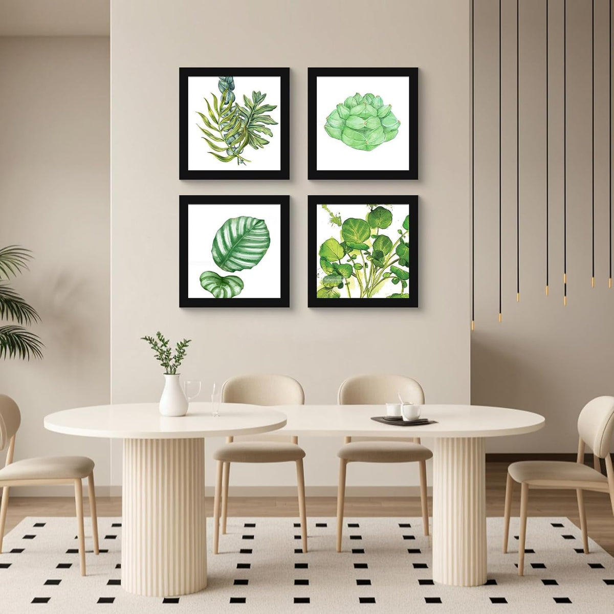 SESEAT 12x12 Picture Frame Black Set of 6, Diamond Art Painting Frames Display Photo 8x8 or 12 x 12 without Mat, Wall