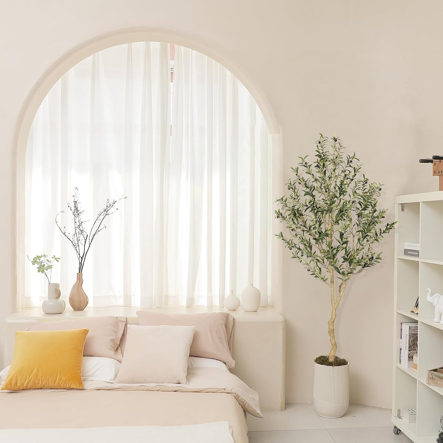 Faux Olive Tree / 6ft / Natural / 6 Inch