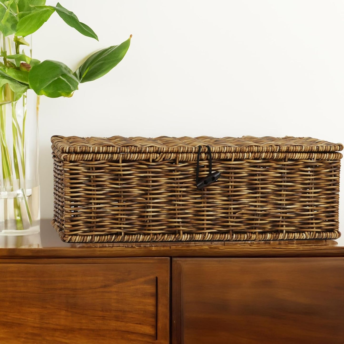 Rectangular Tank Woven Baskets / Brown