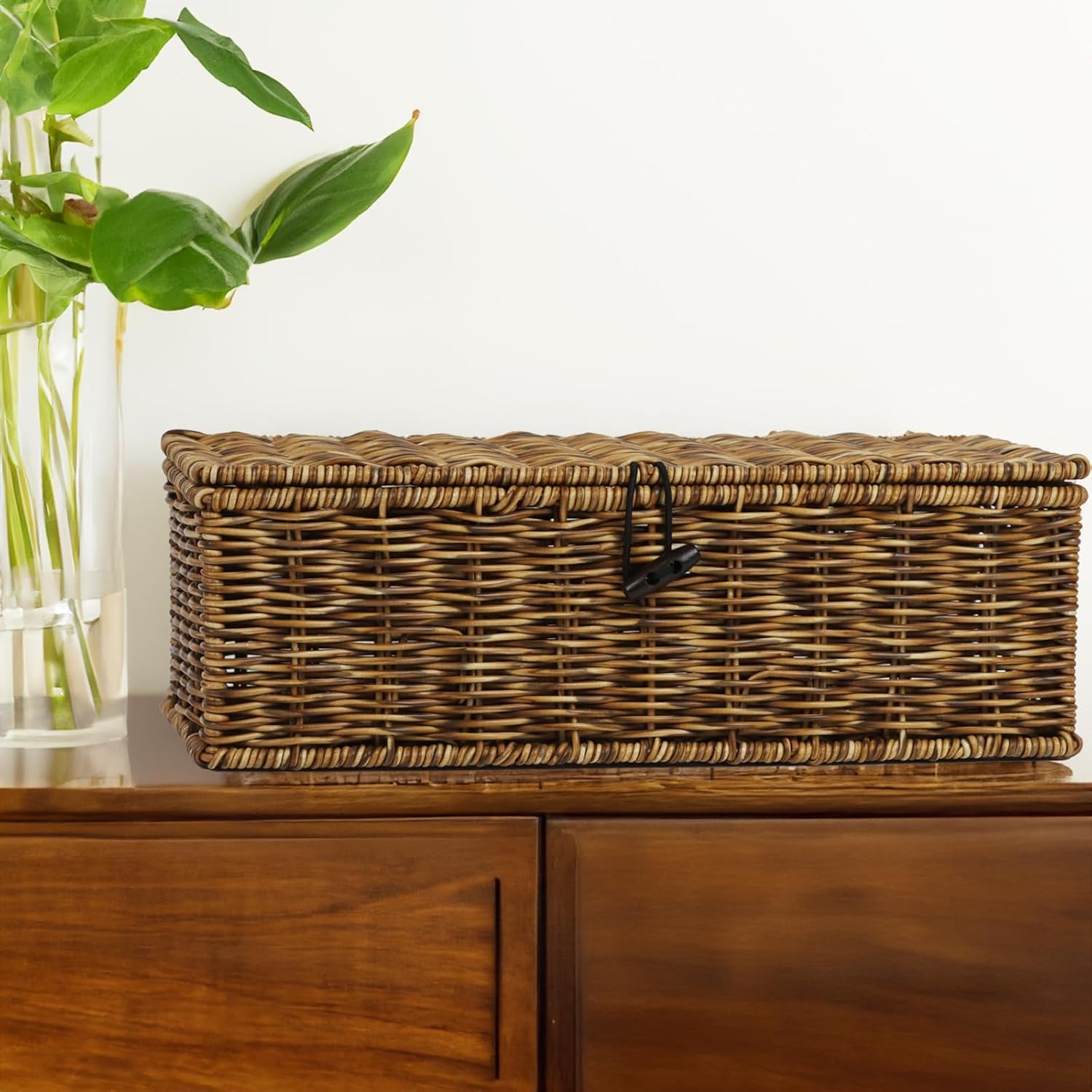 Rectangular Tank Woven Baskets / Brown