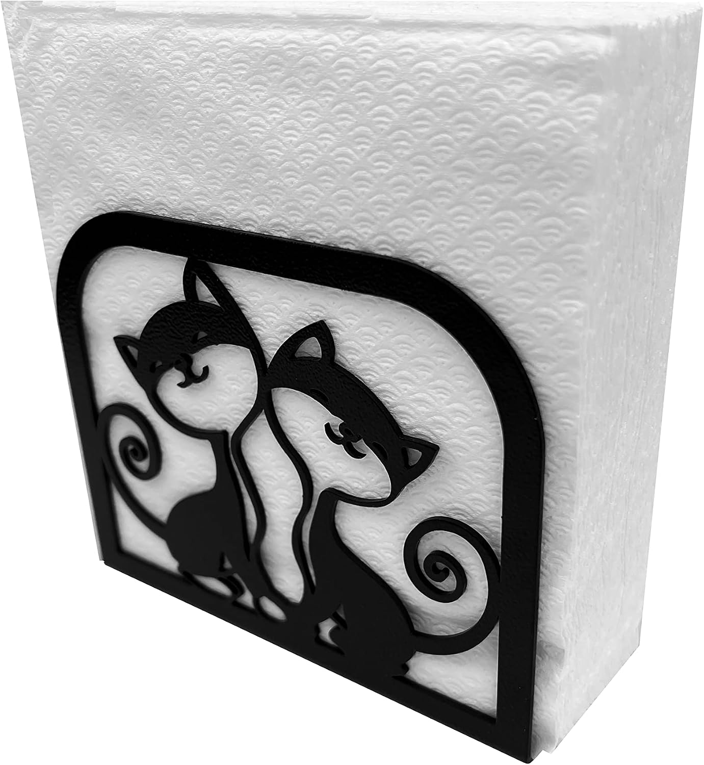 Paper & Tissue Holder for Farmhouse Table / Twin Kitten