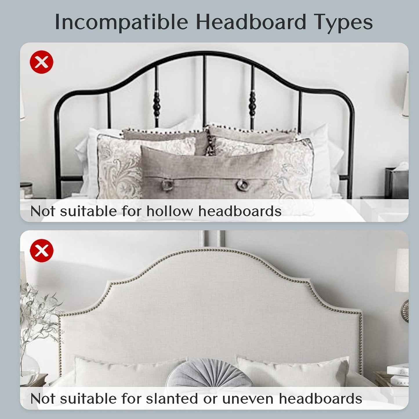 Patented Innovative Design Headboard Reading Light. No Drilling Golden Book Light for Bedtime Reading. Dimmable LED