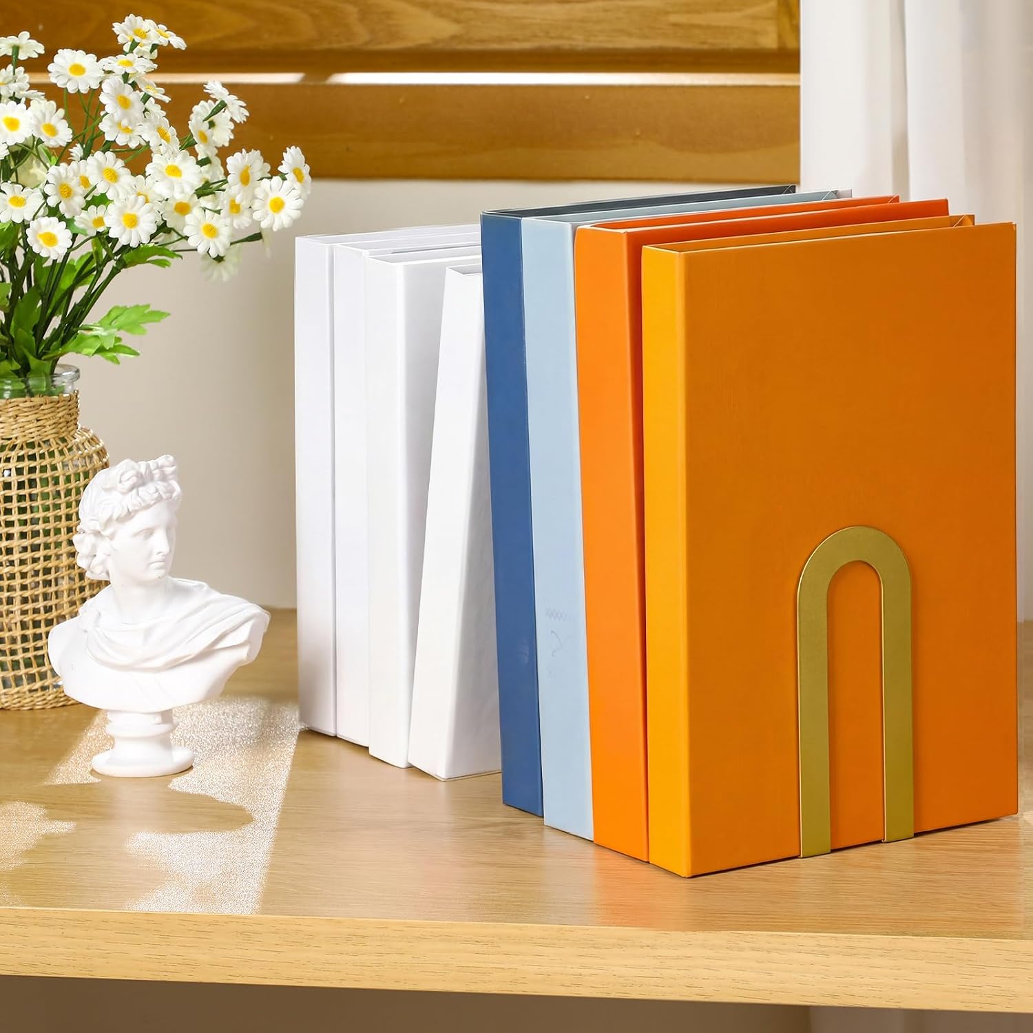 Book Ends / 5.5*3.75*2.25inch / Gold / Set of 6