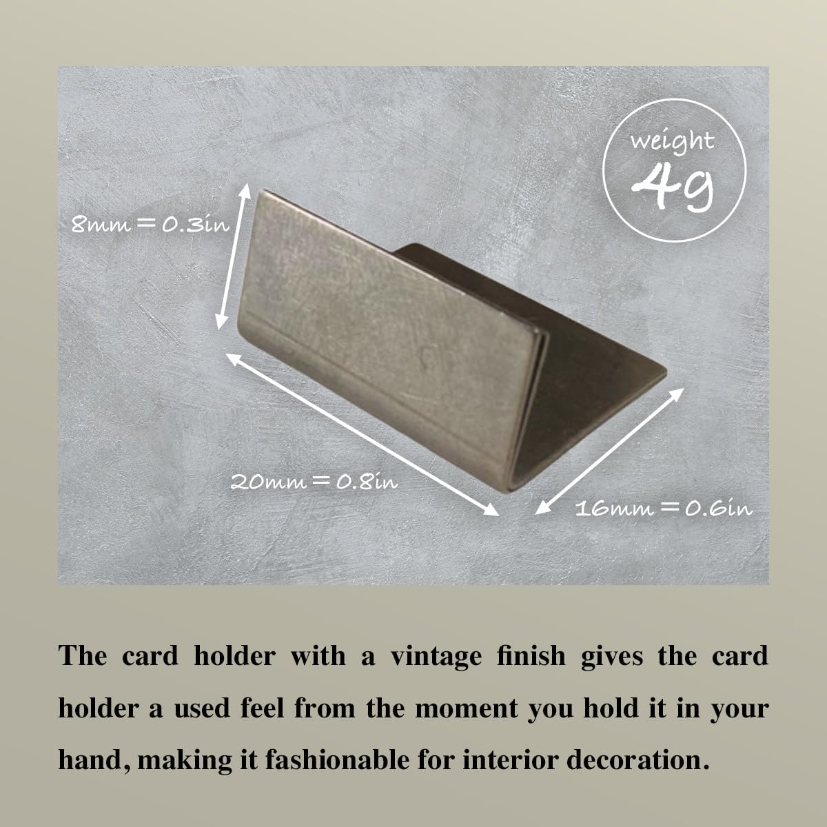B-Faith Table Card Holder Silver stainless regular size Table numbers Place card Memo Business card Wedding Photo