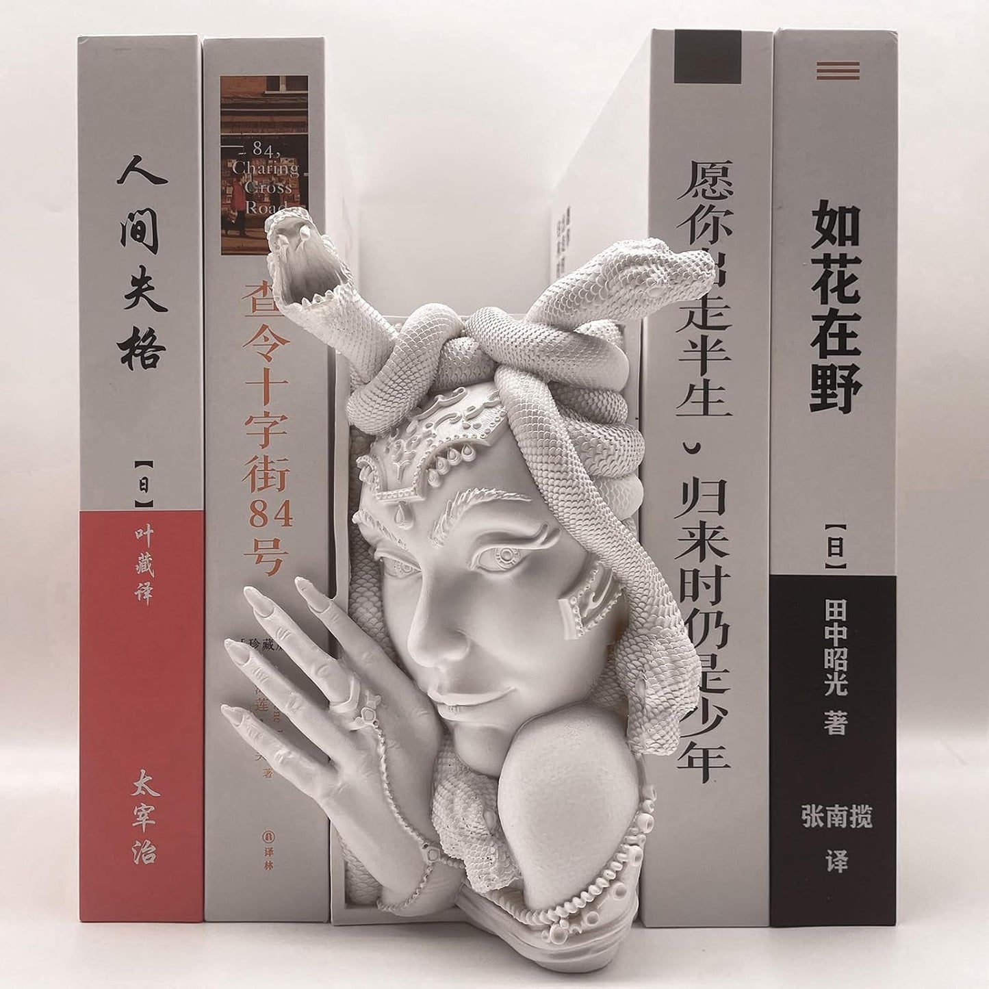 Medusa Head Book Nook / White