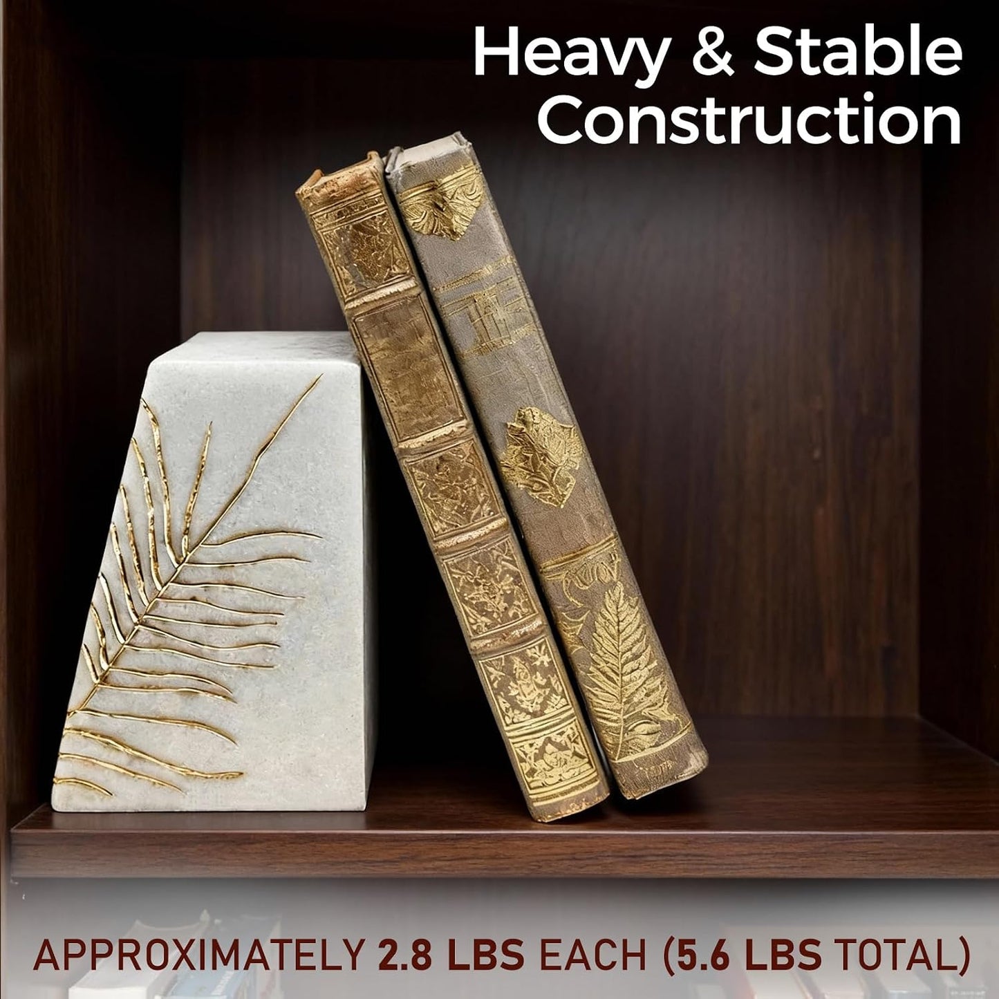 Resin Modern Bookends / Heavy Duty Book Ends