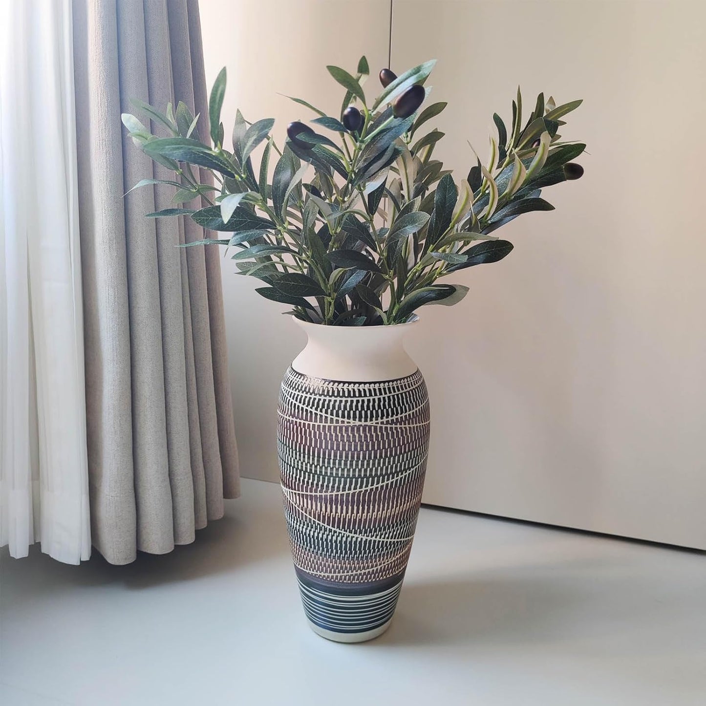 Ceramic Rustic Farmhouse Vase / C