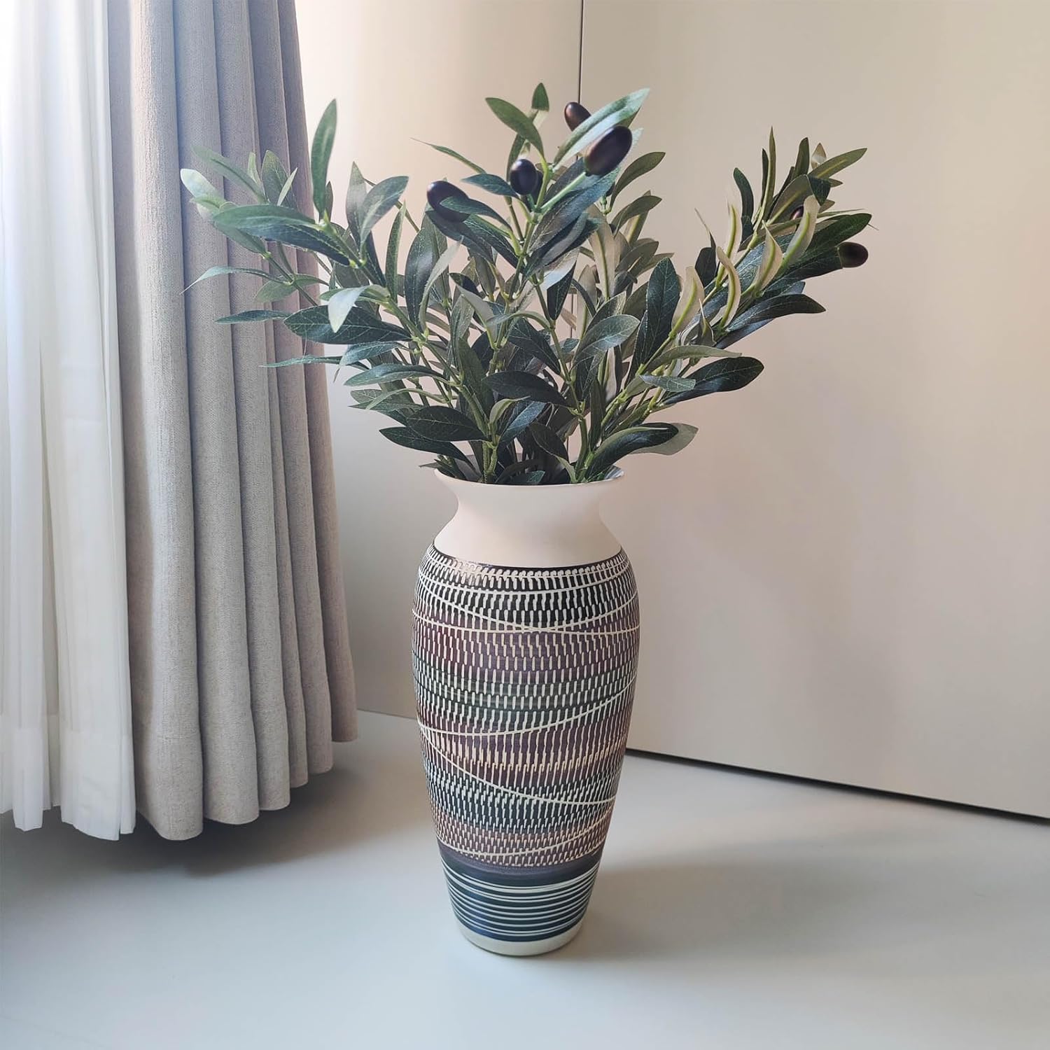 Ceramic Rustic Farmhouse Vase / C