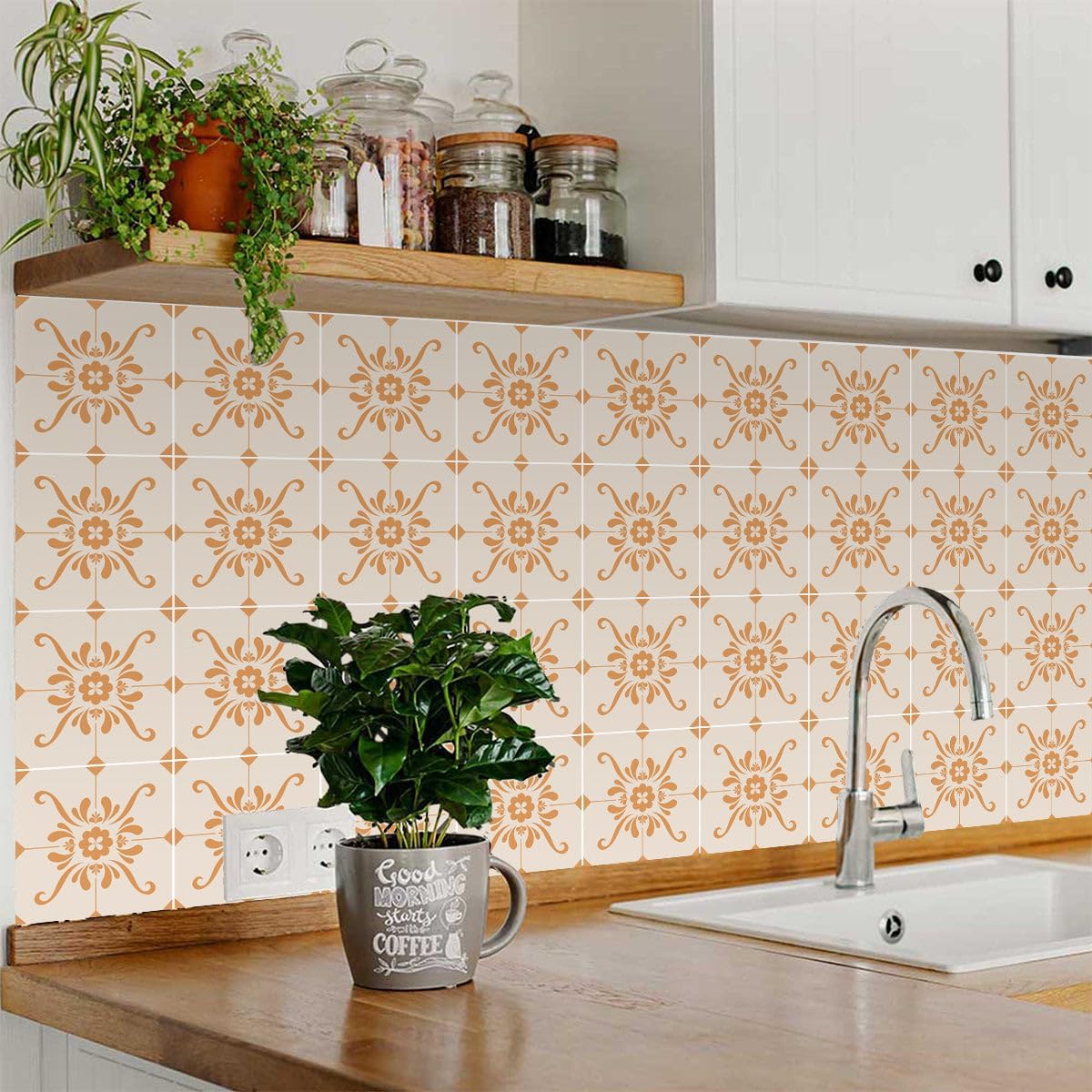 Tile Stickers by / Tile 5 / 4 x 4 / Set of 24