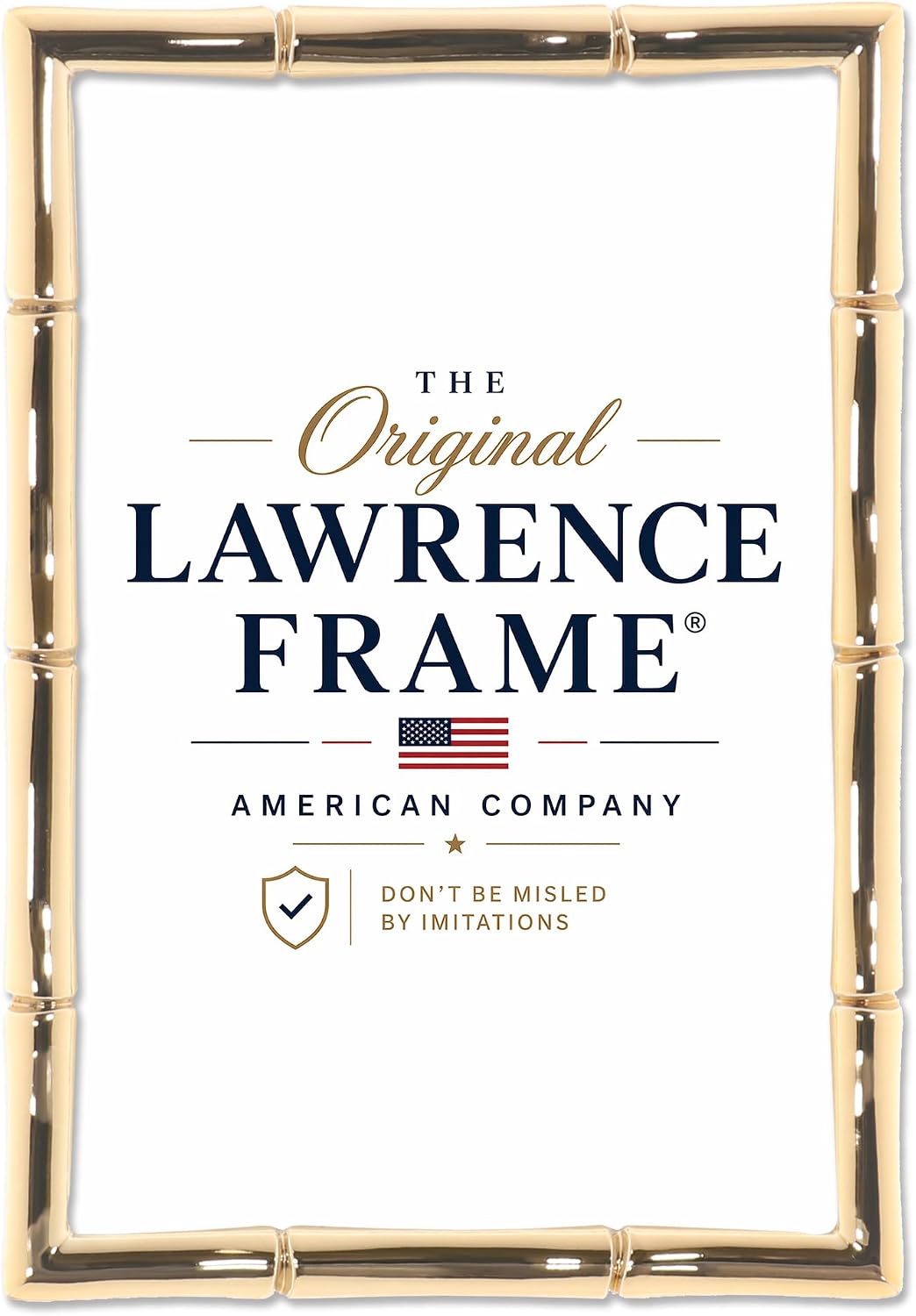 Lawrence 712246 4- W x 6- H Metal Picture Frame / Gold / 4 x 6 / Single