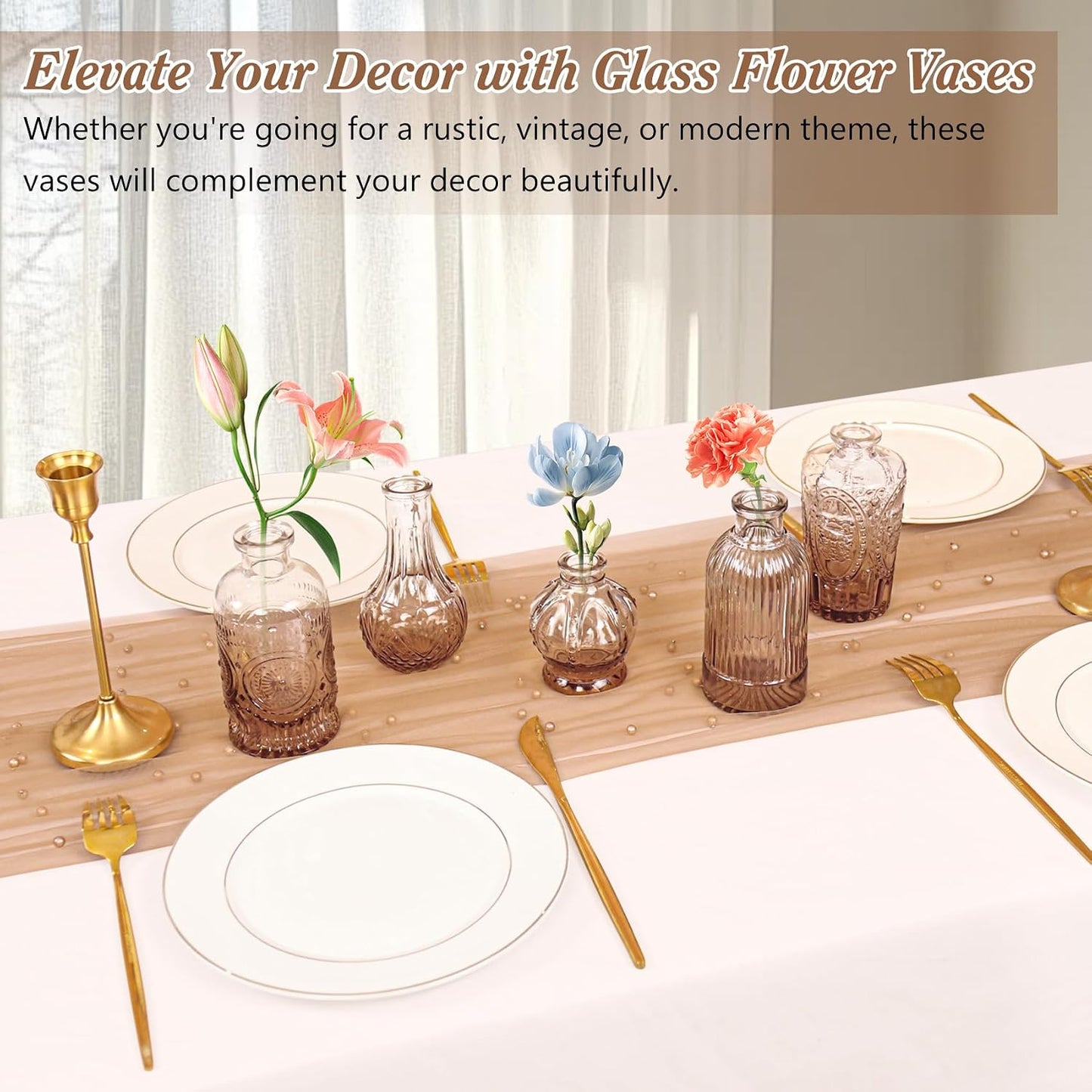 Glass Bud Vases / Set of 40