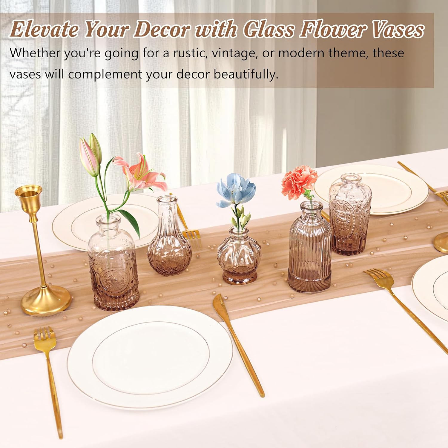 Glass Bud Vases / Set of 40
