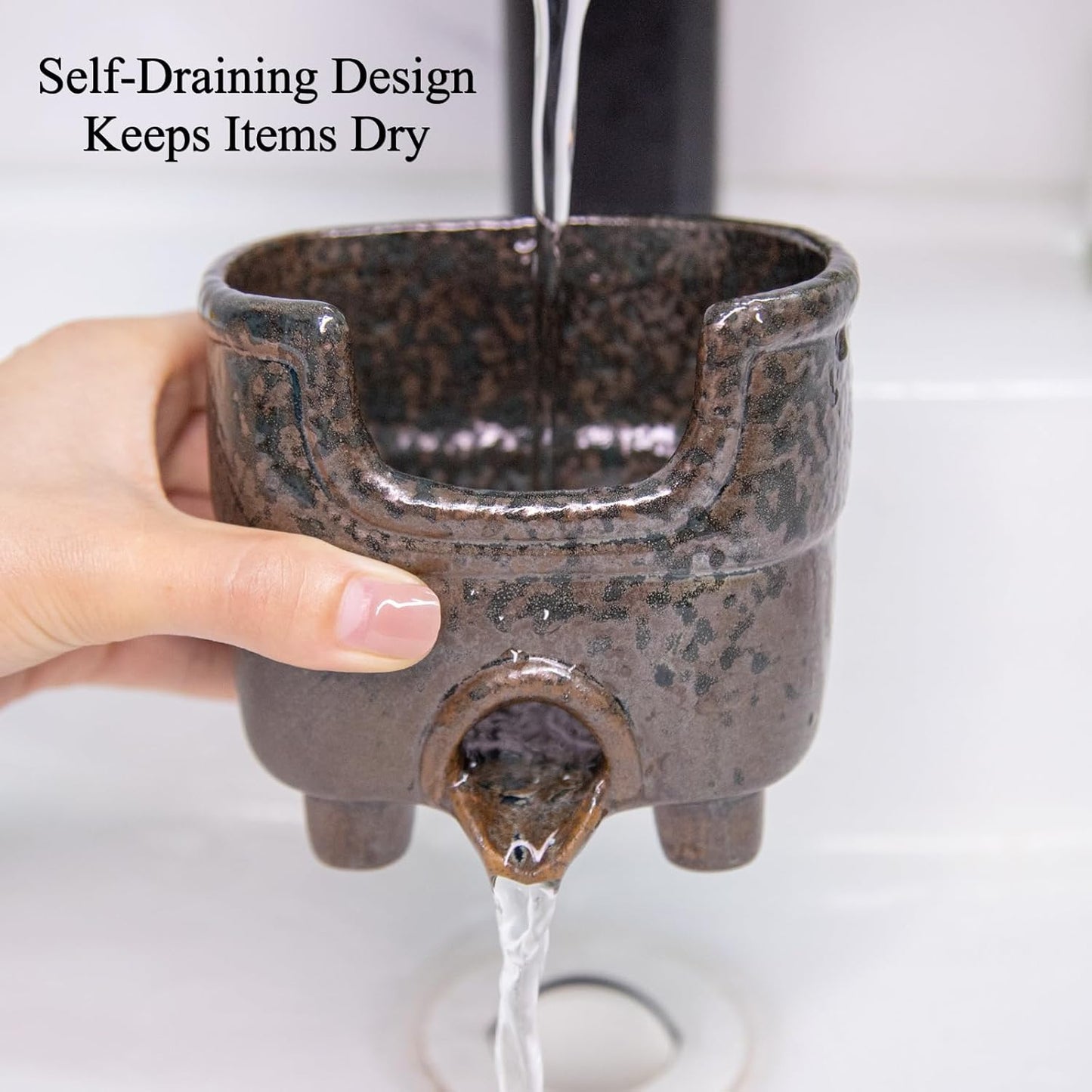 Ceramic Sponge Holder / Reactive Glaze